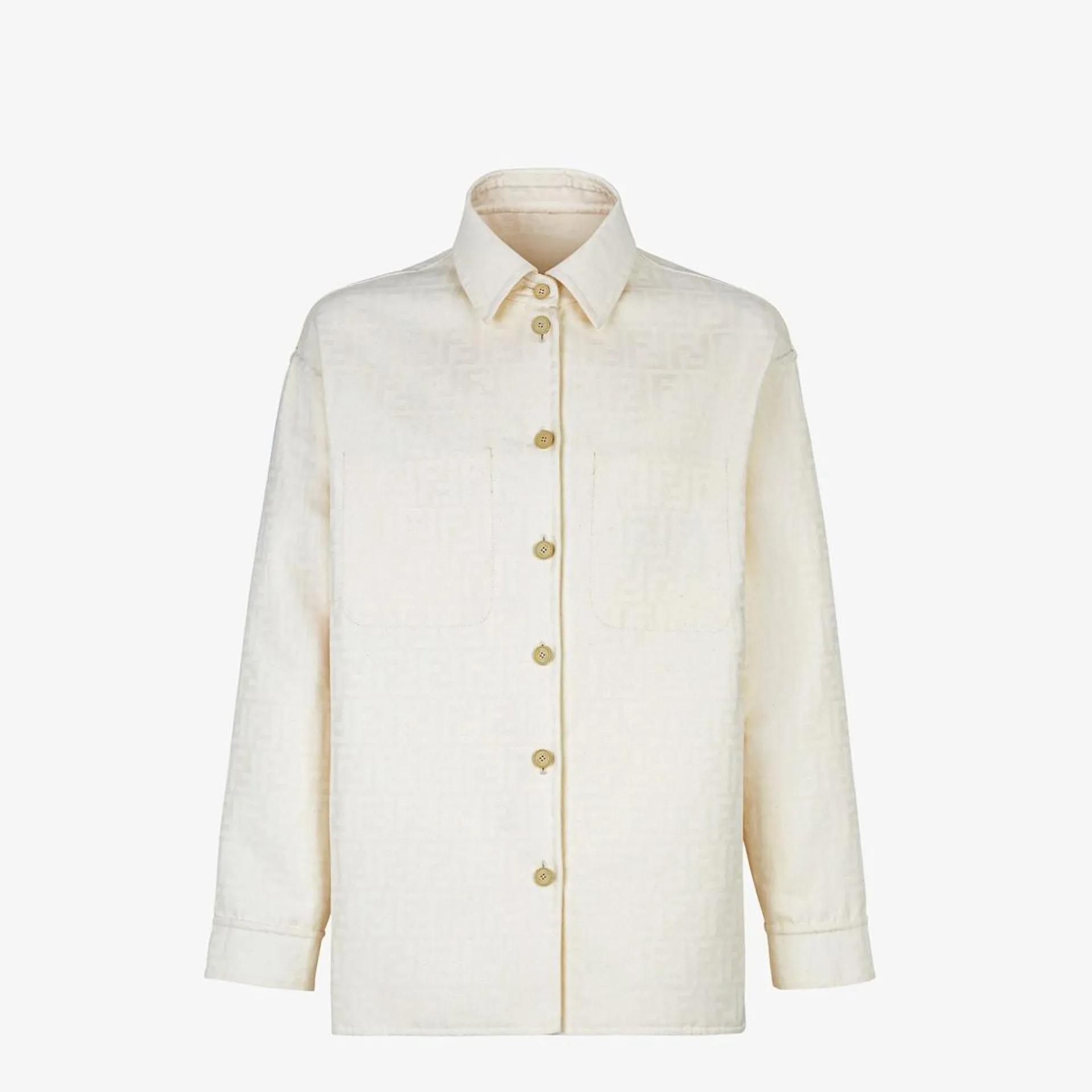 White FF cotton Go-To jacket