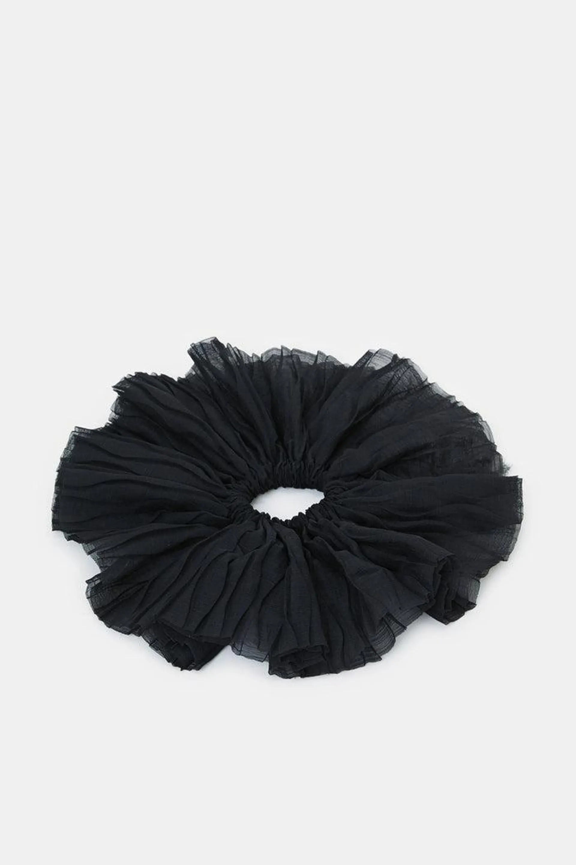 Women Black Hair Scrunchy