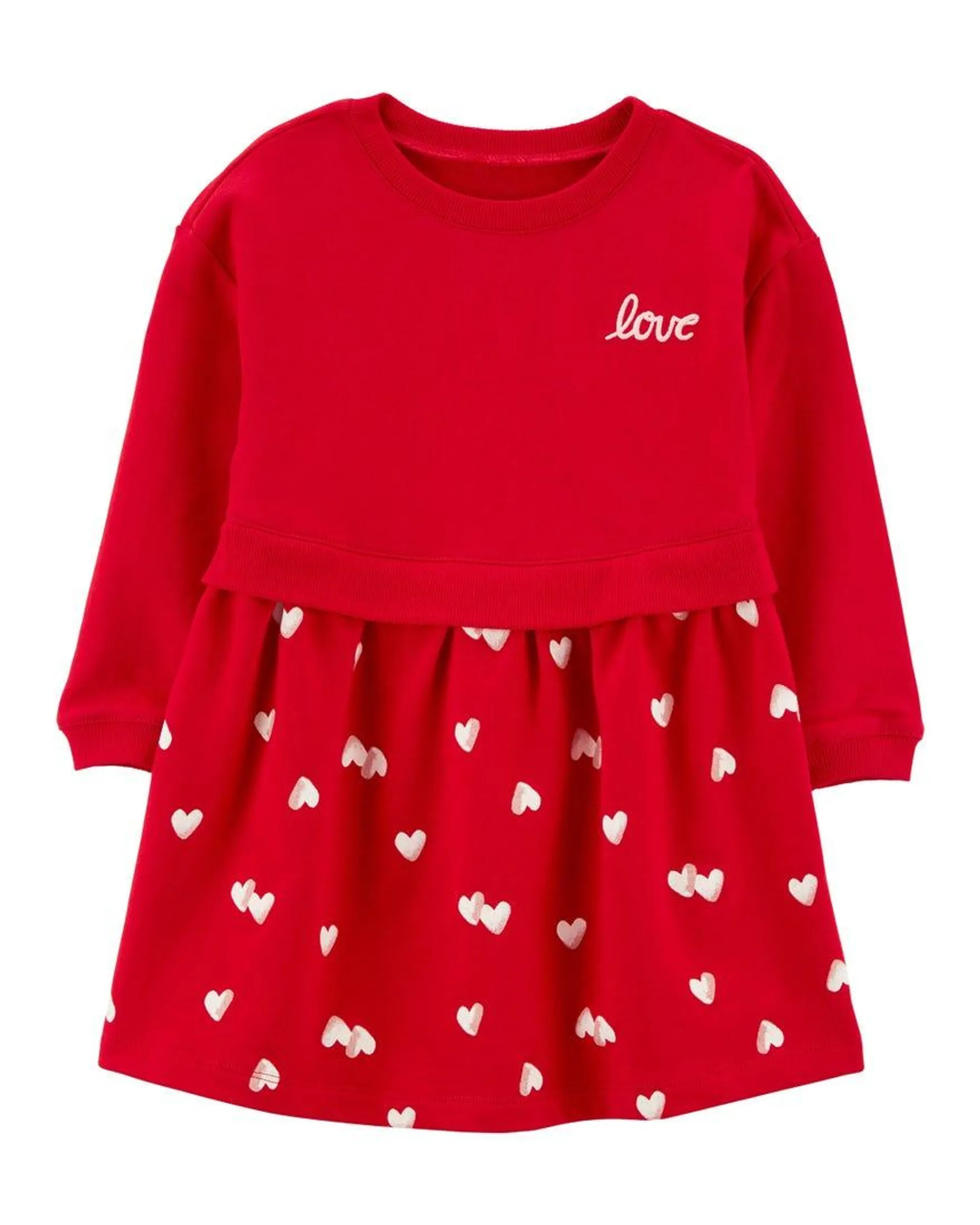 Love Hearts French Terry Dress