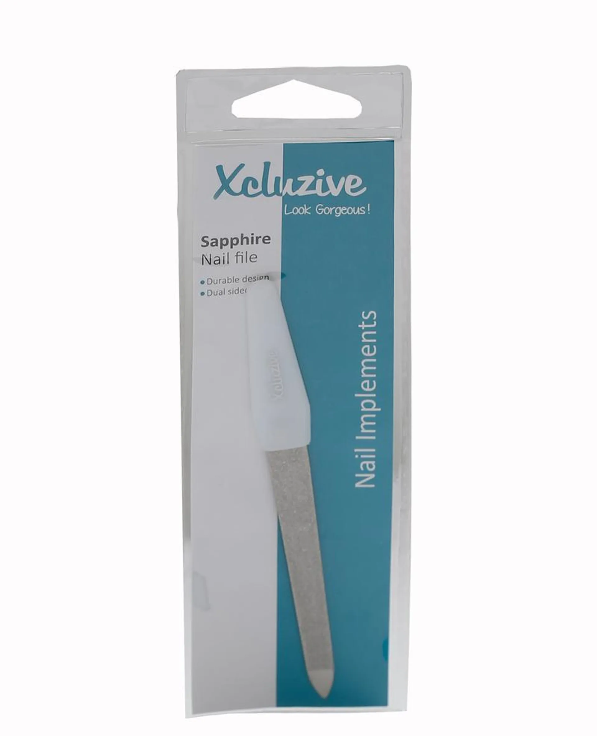 Xcluzive Sapphire Nail File Medium W/Plastic Handle*