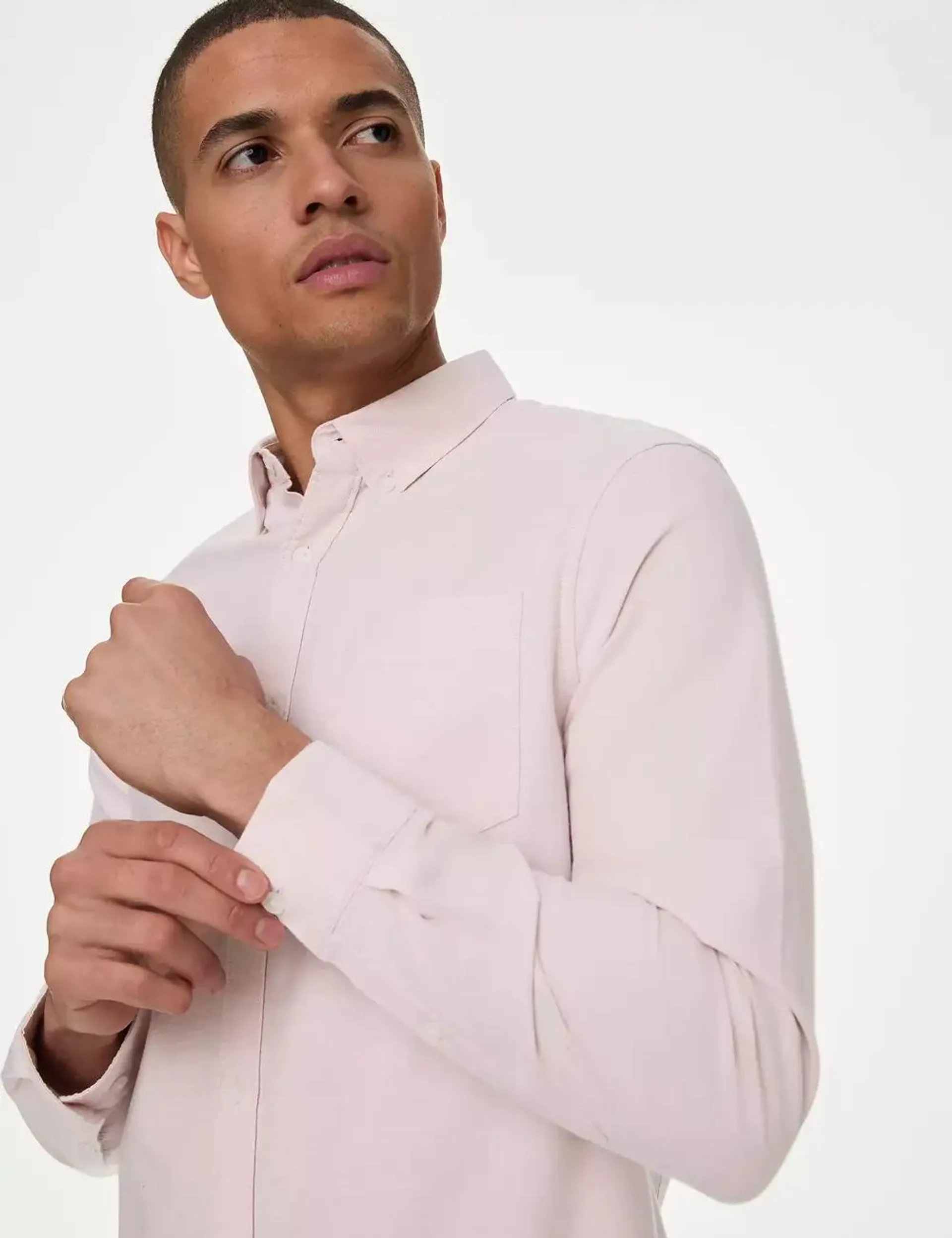 Slim Fit Pure Cotton Oxford Shirt