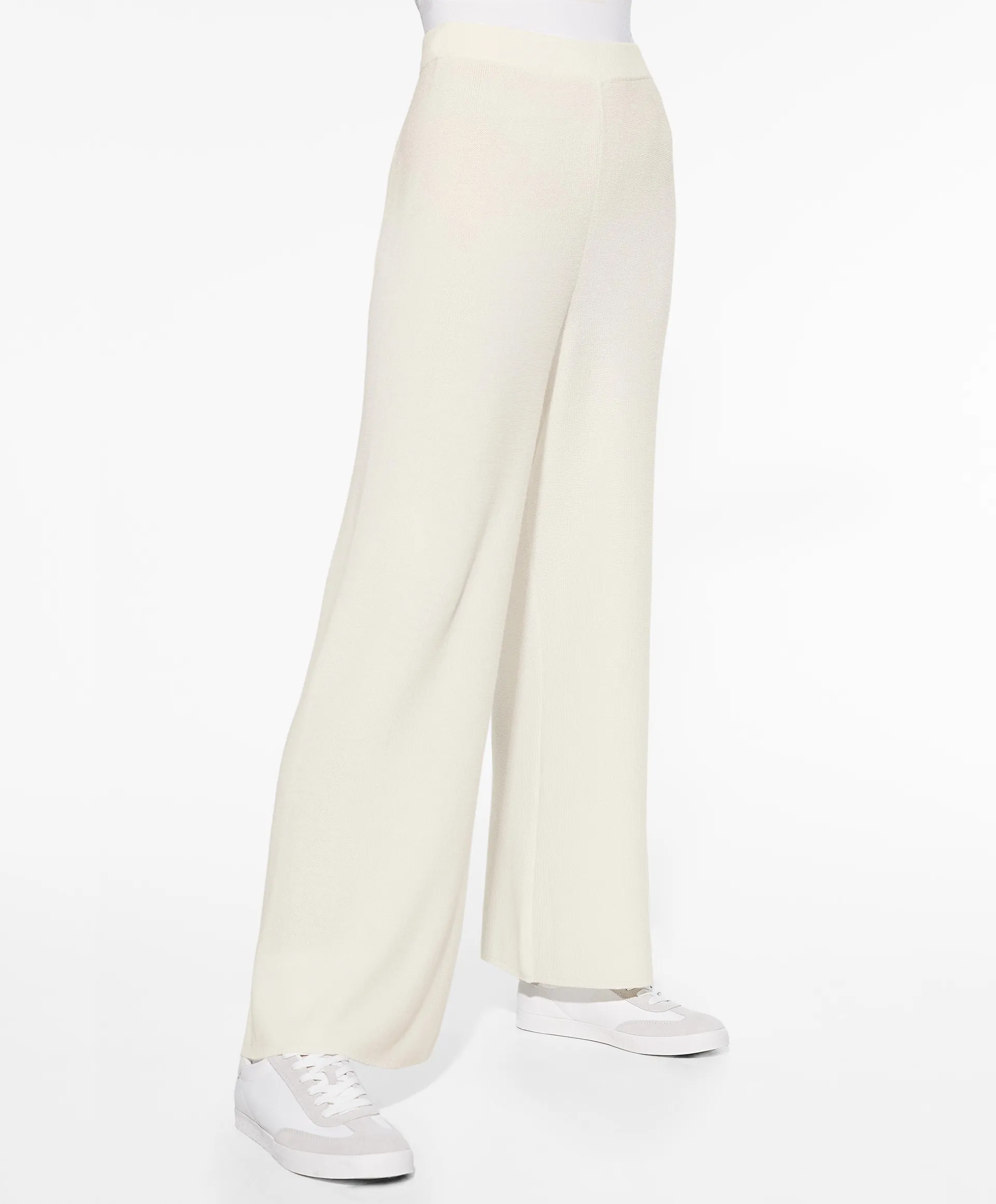Straight fit knit trousers