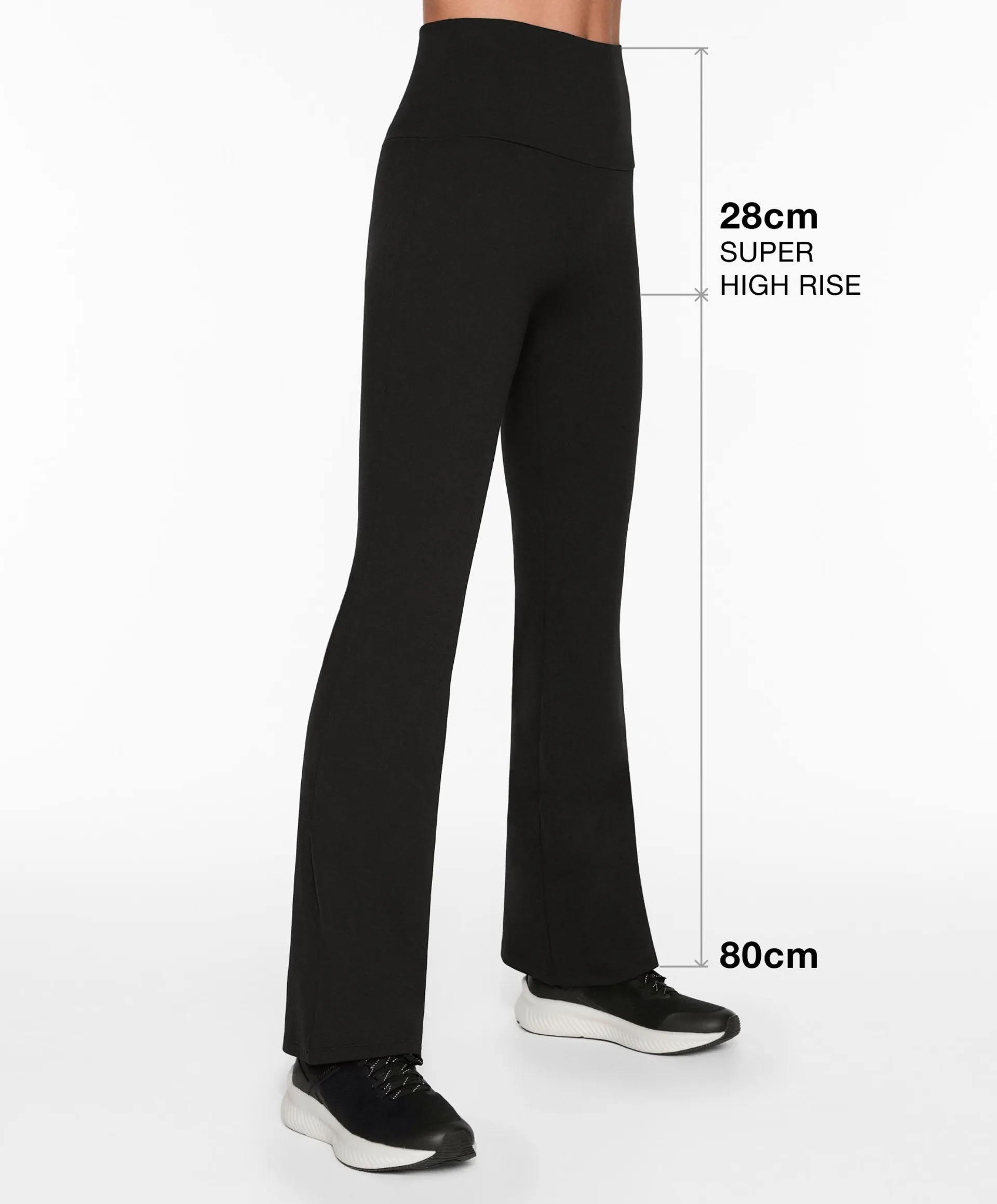 Super-high-rise Comfortlux flare trousers