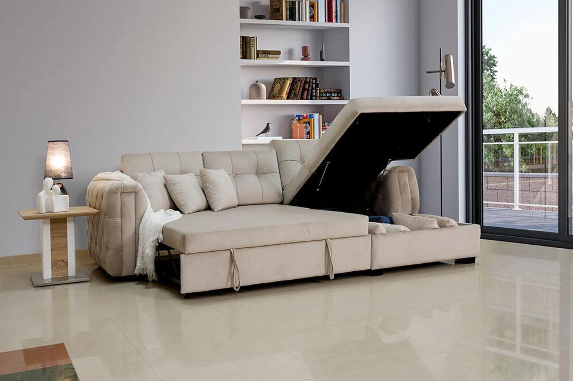 Cover Sofa Bed With Storage