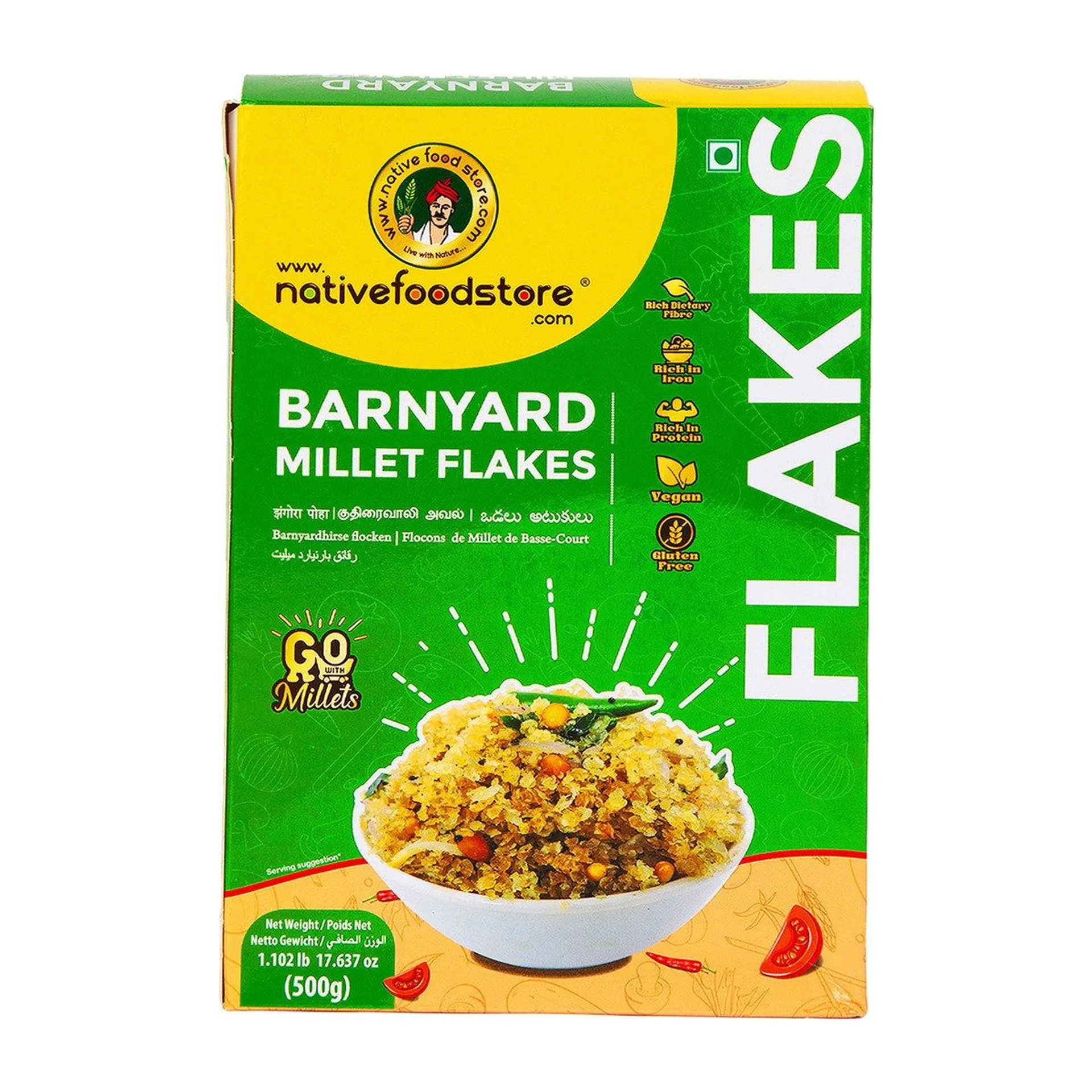 Native Food Store Barnyard Millet Flakes 500 g