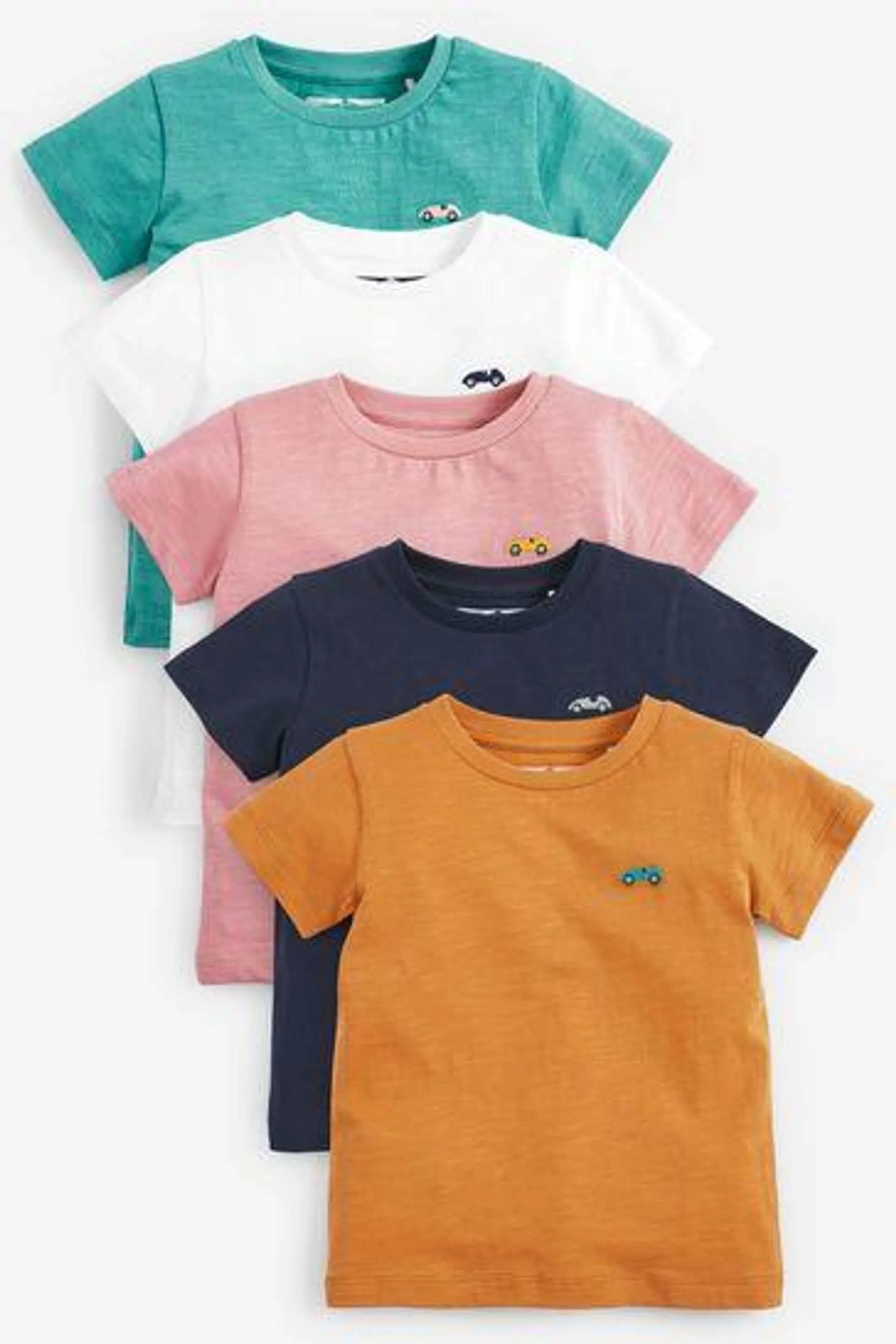 Short Sleeve T-Shirts 5 Pack (3mths-7yrs)