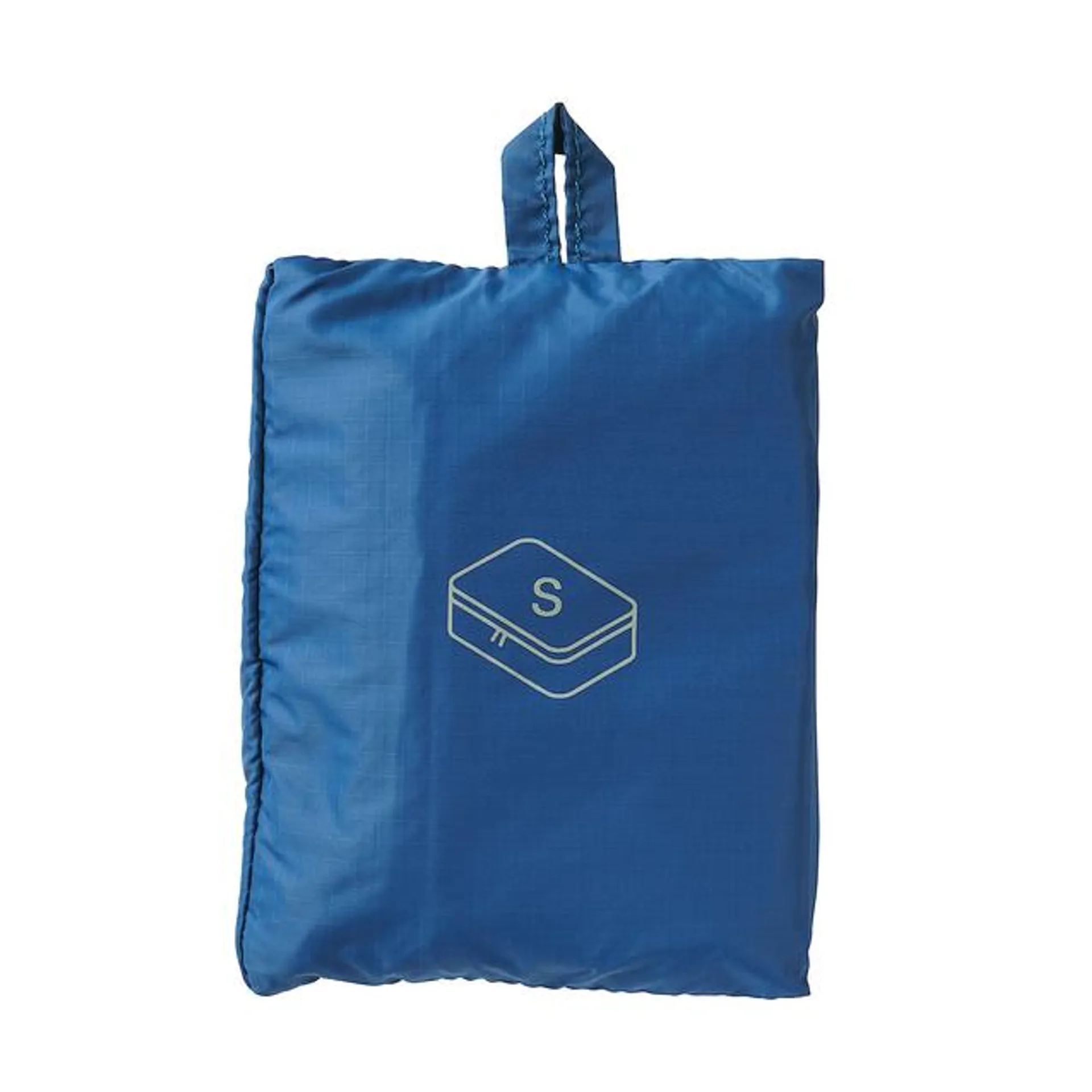 Recycled Nylon Gusset Case, W 20 x D 26 x H 10 cm, S, Blue
