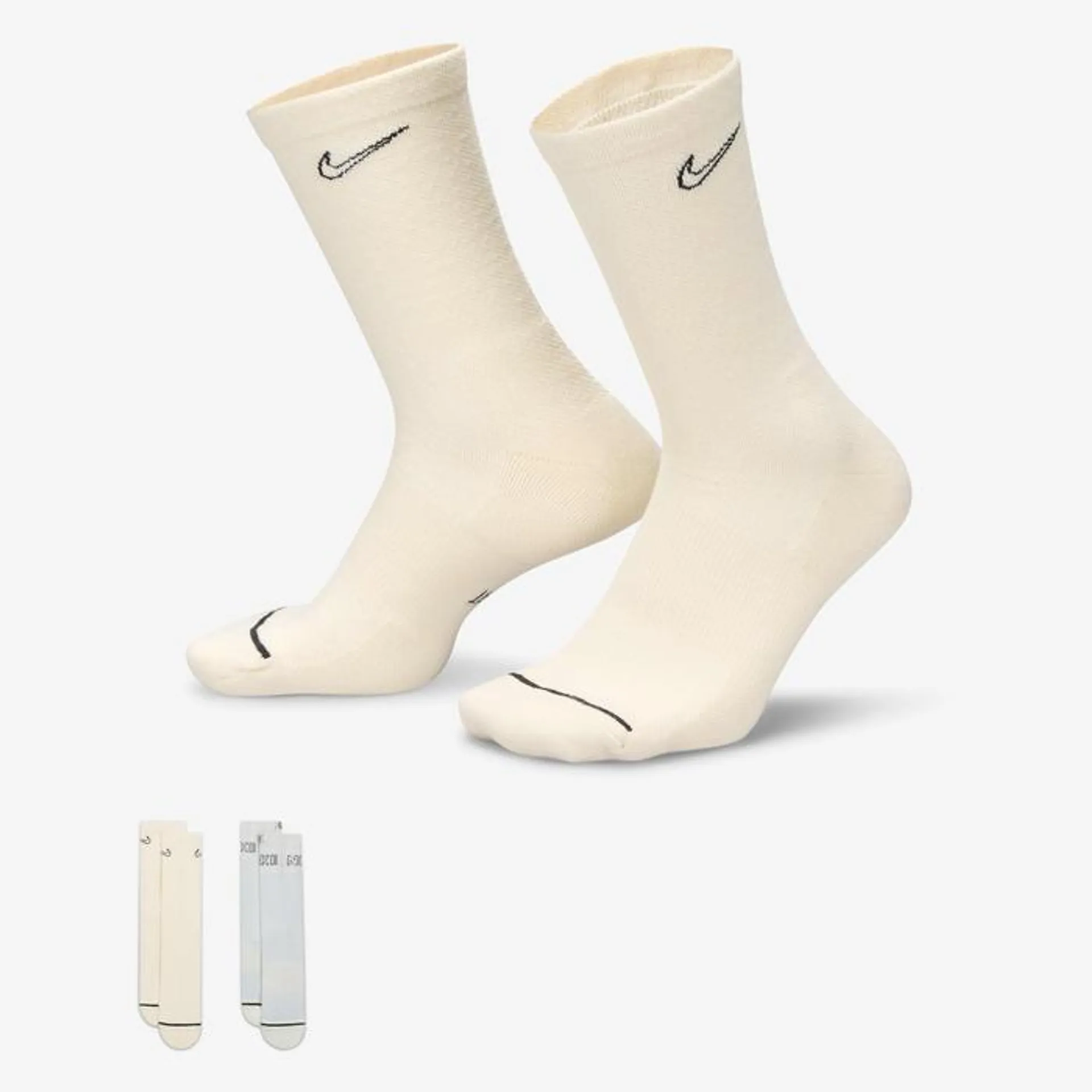 Cushioned Crew Socks (2 Pairs)