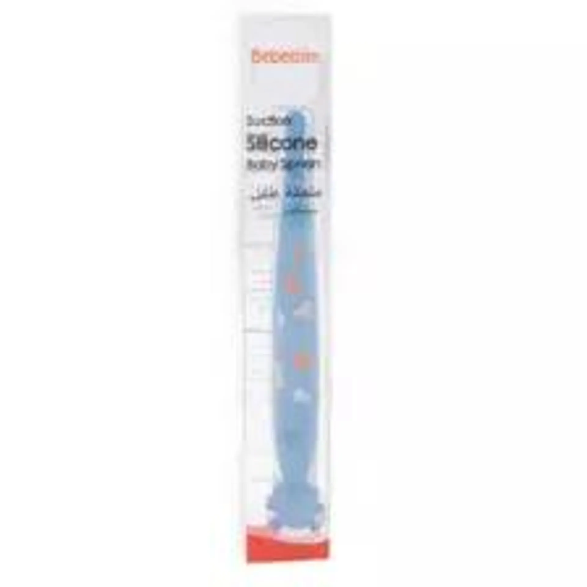 Bebecom Suction Silicone Long Baby Spoon-Blue Color- YD511