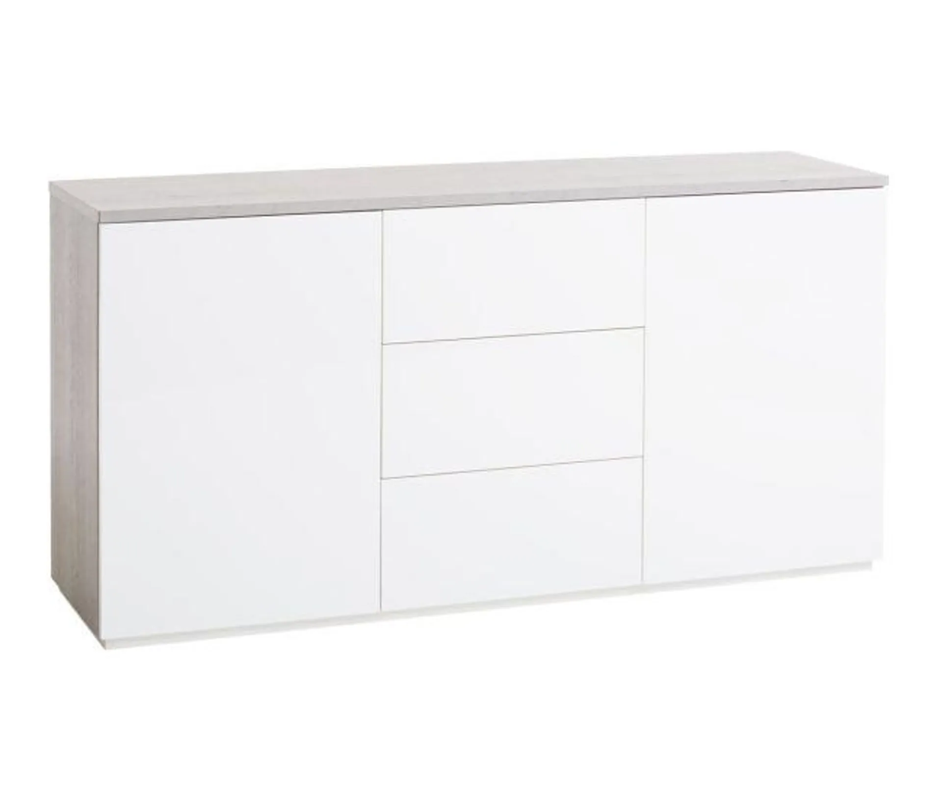 Sideboard JERNVED 2 d concrete/highgloss