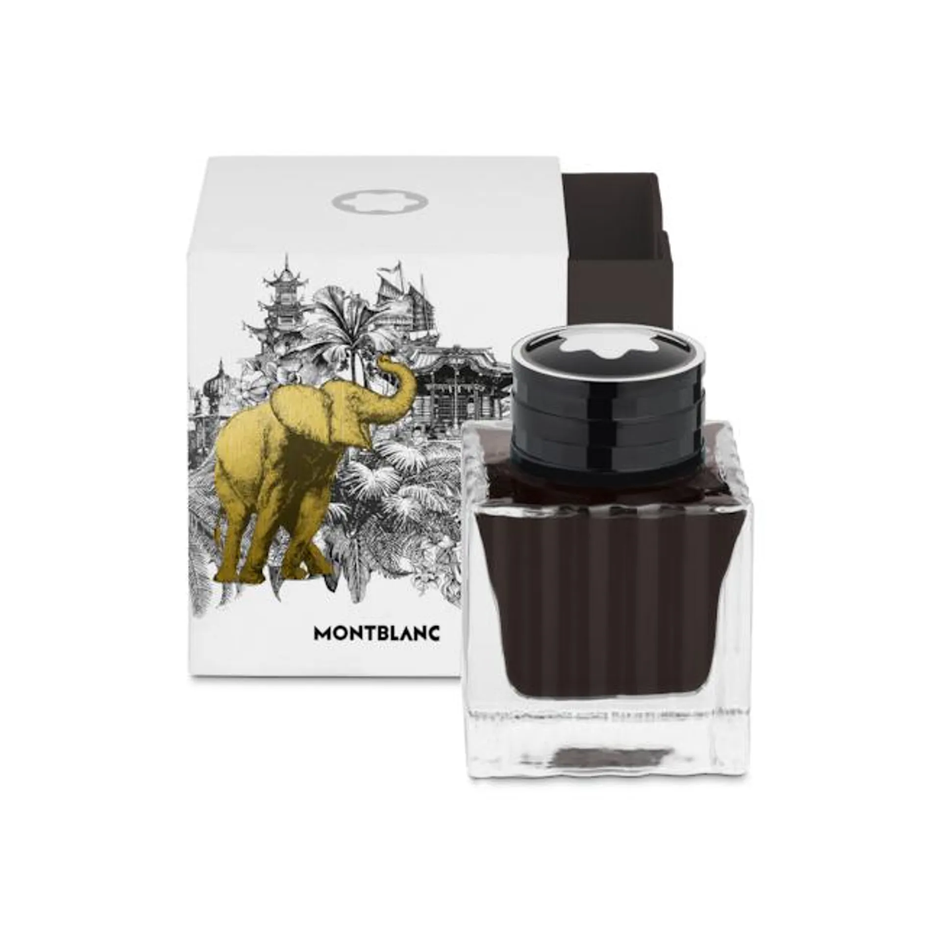 Ink bottle 50 ml, brown, Meisterstück Around the World in 80 Days