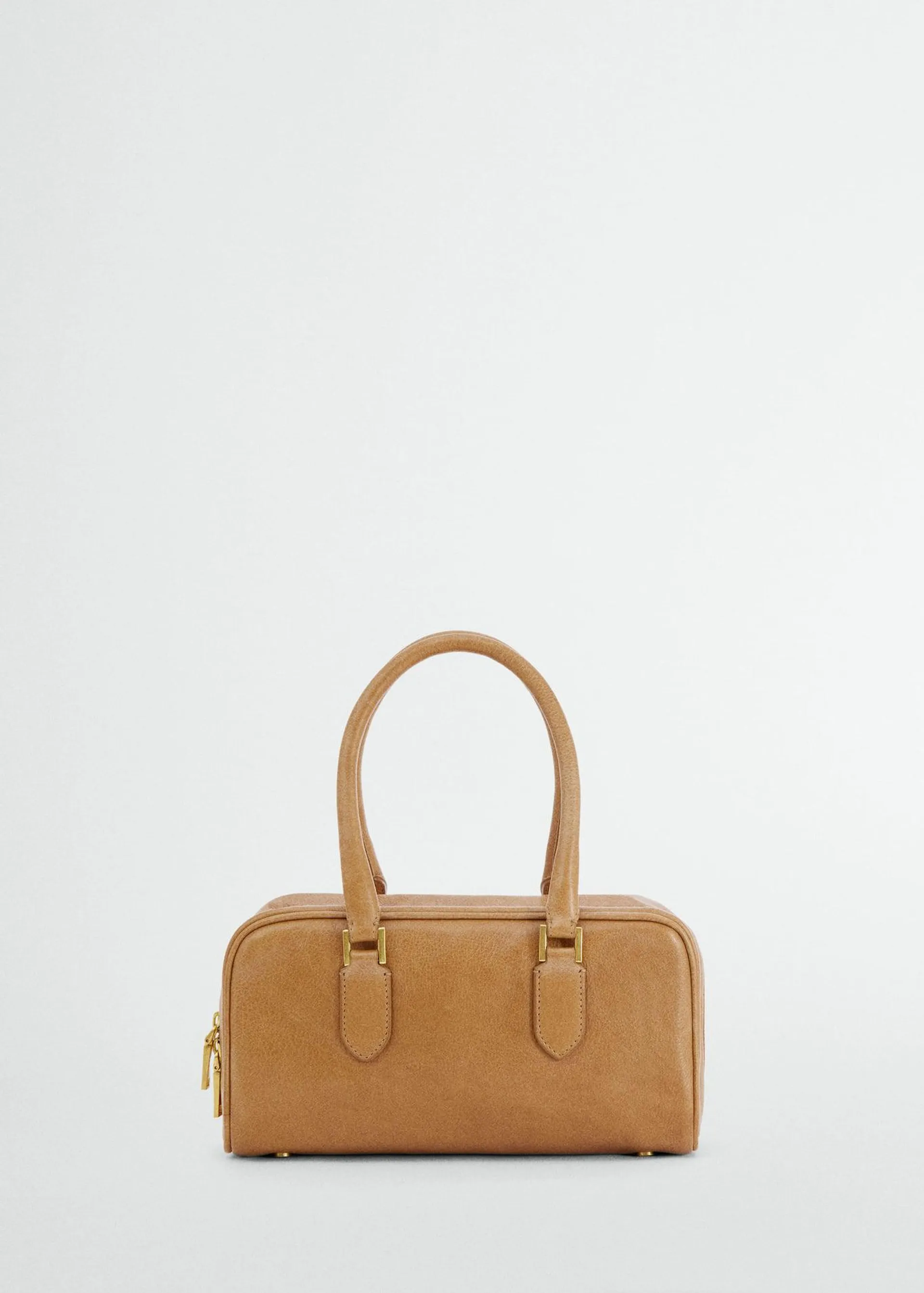 Rectangular leather handbag