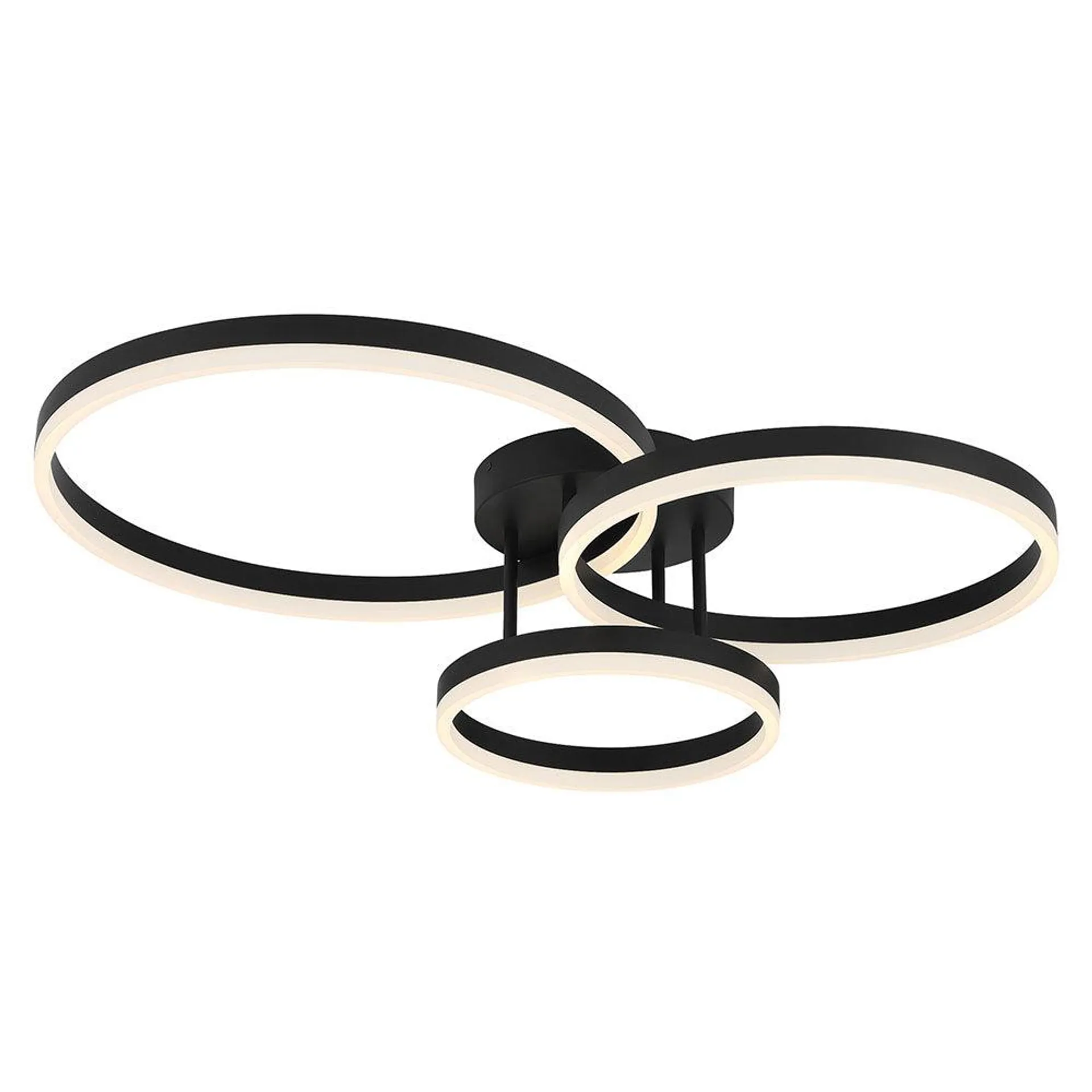 Trio LED Flush Mount - Black
