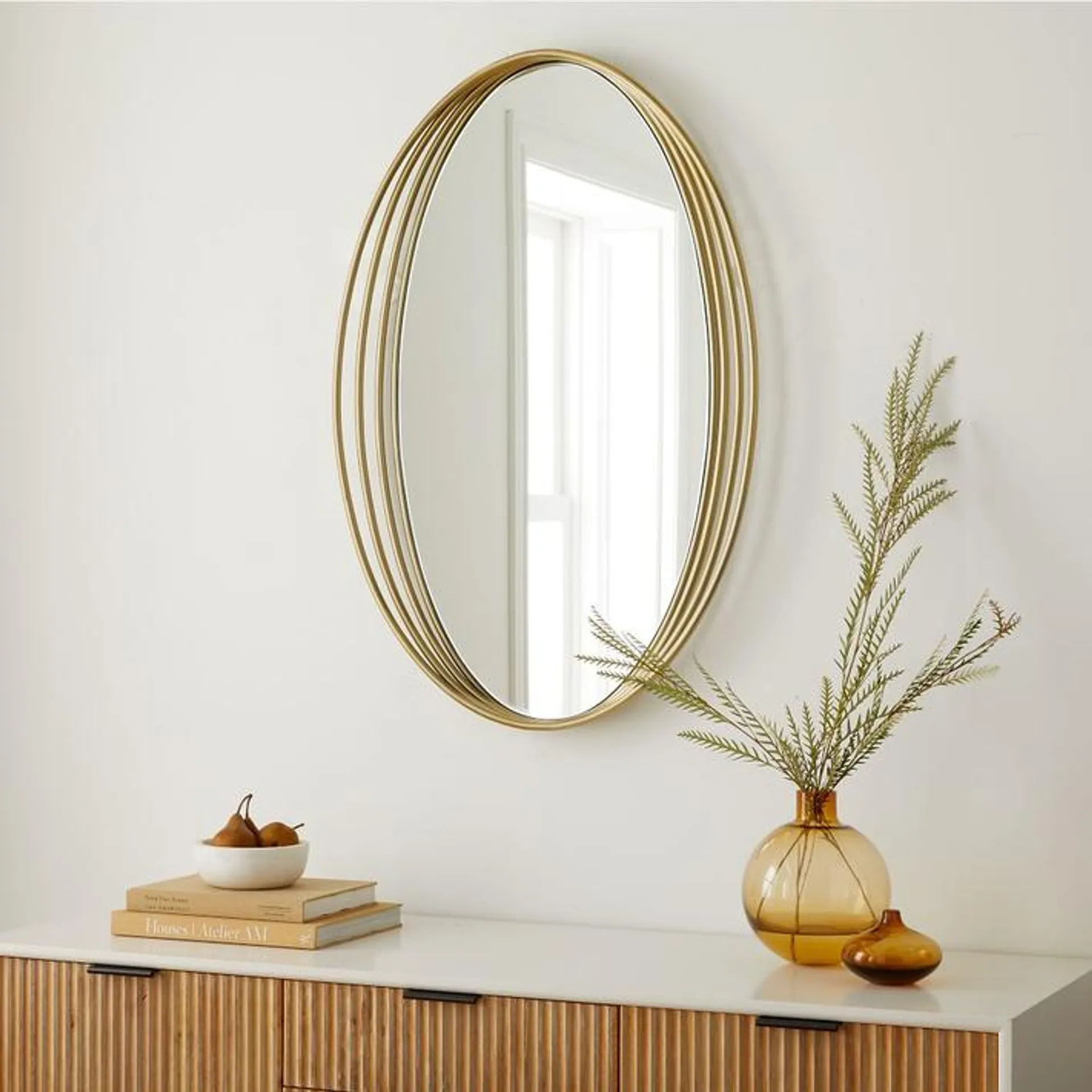 Zelda Oval Mirror - 66cm W x 99cm H