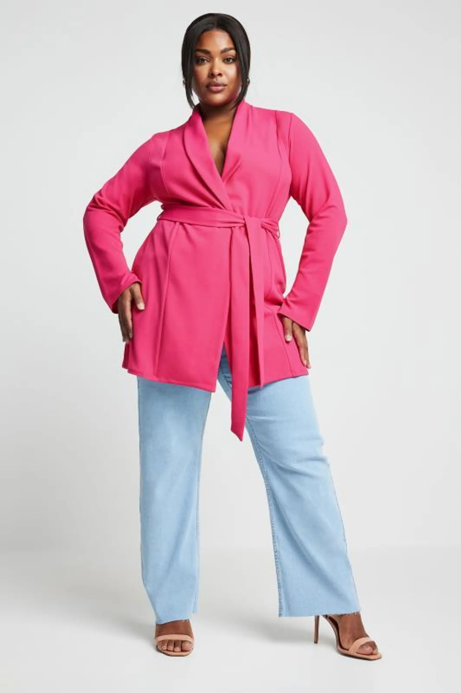 LIMITED COLLECTION Curve Hot Pink Blazer