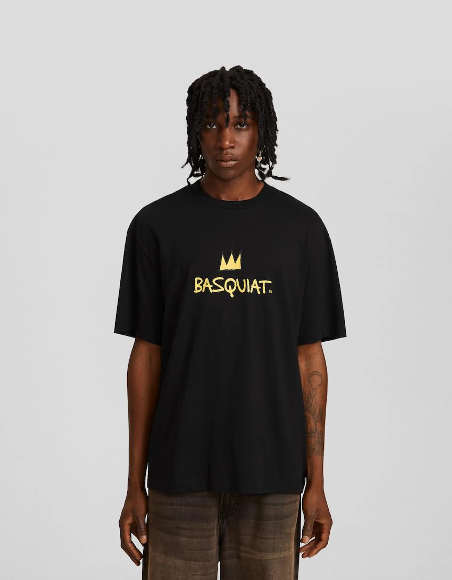Jean-Michel Basquiat short sleeve boxy-fit T-shirt with print