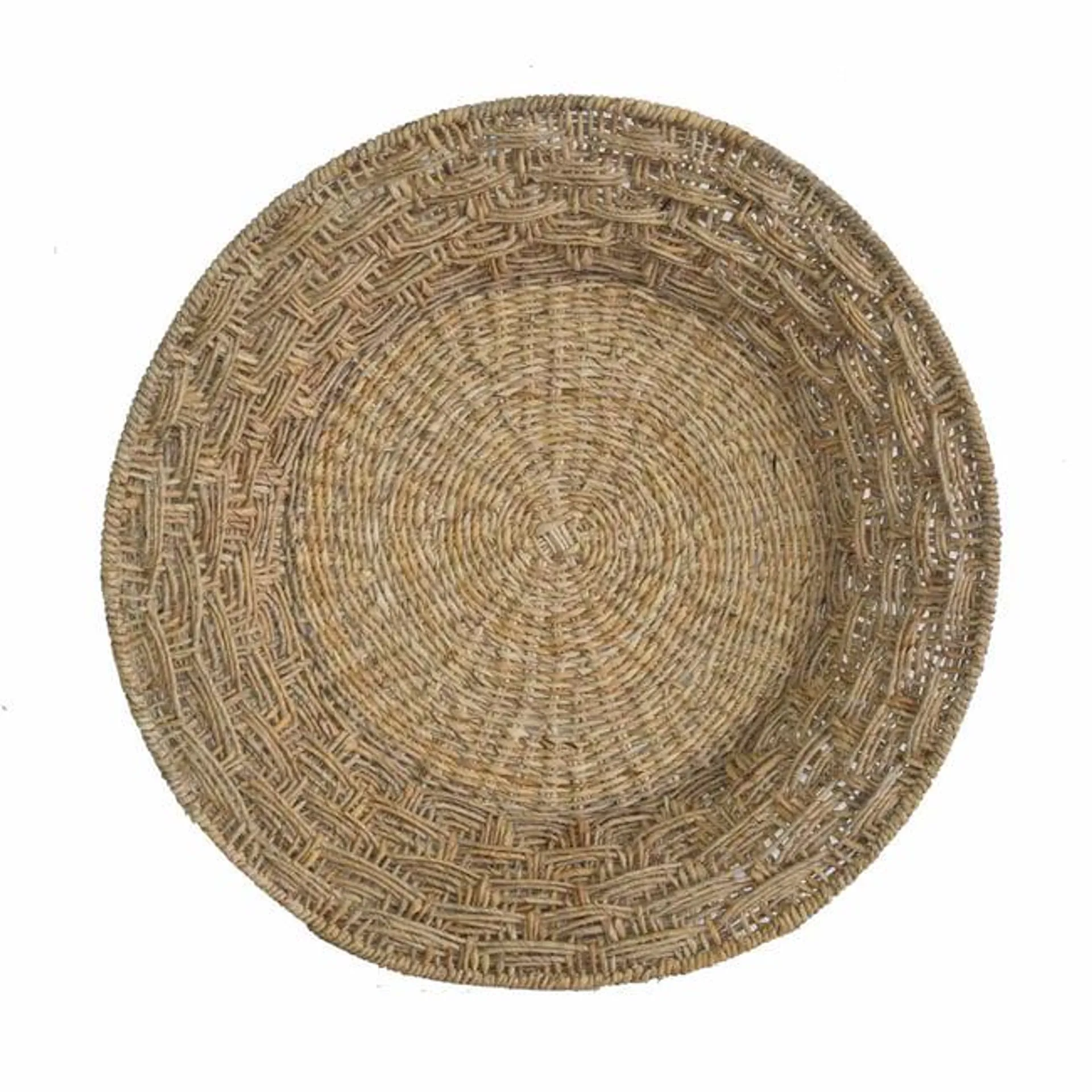 nyla abaca wall art d71x10cm- brown