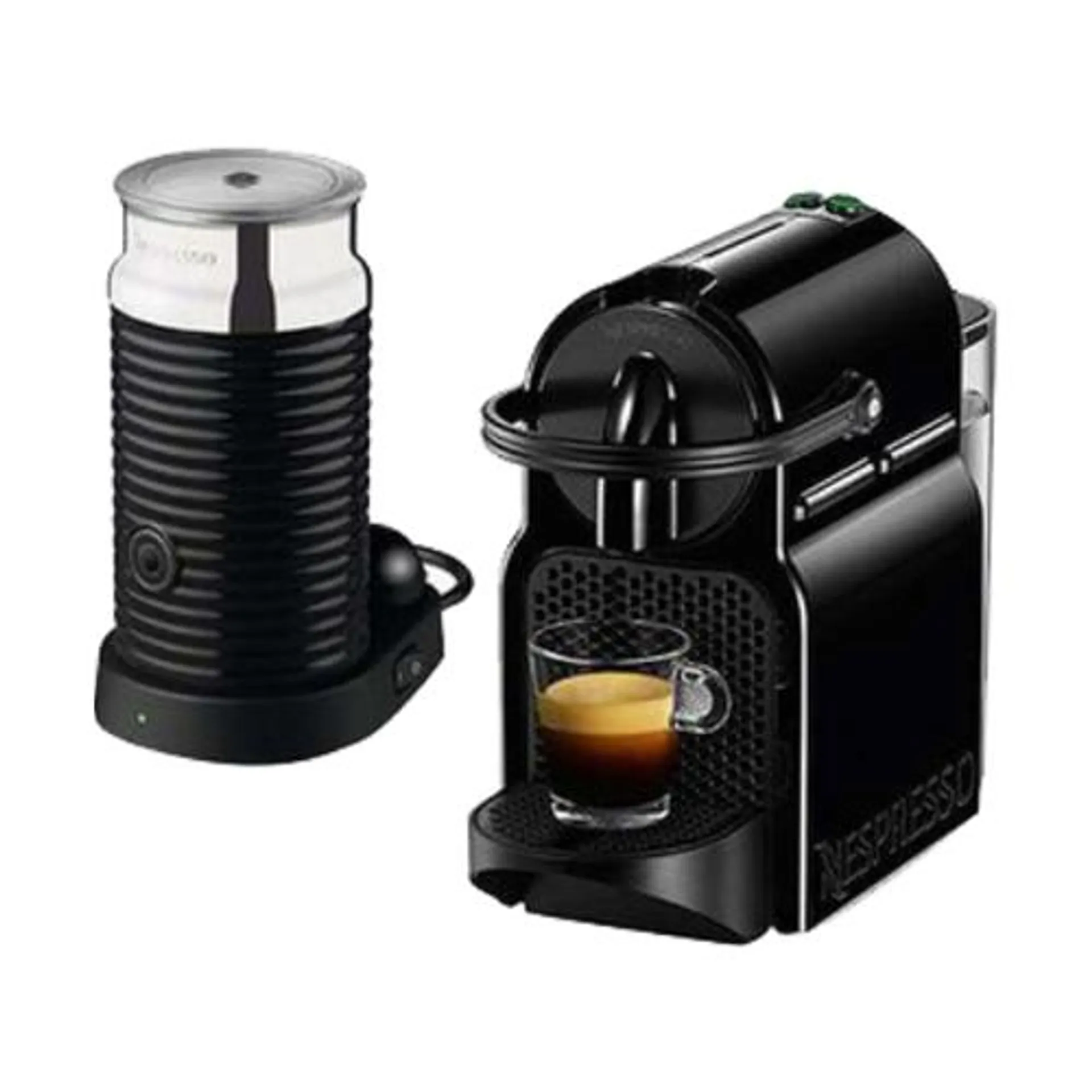 Nespresso Coffee Machine with Aeroccino Milk Frother Black