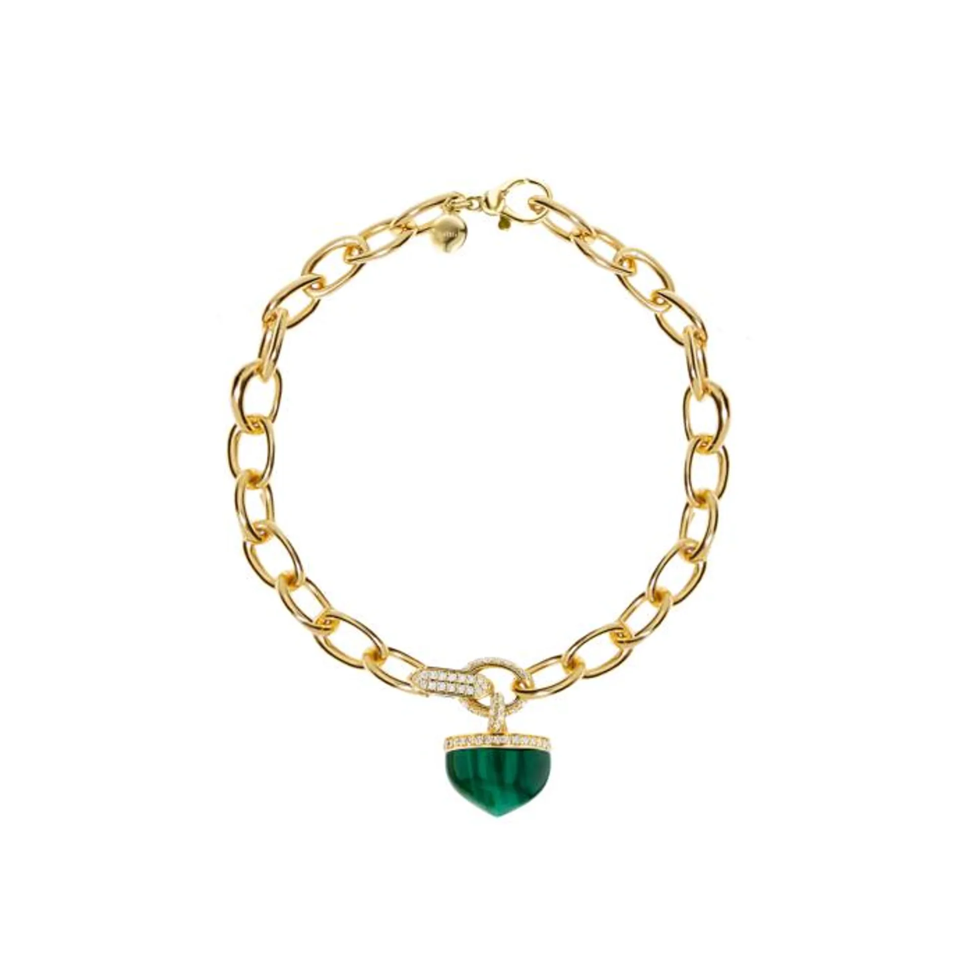 Dome Majesty Malachite Bracelet