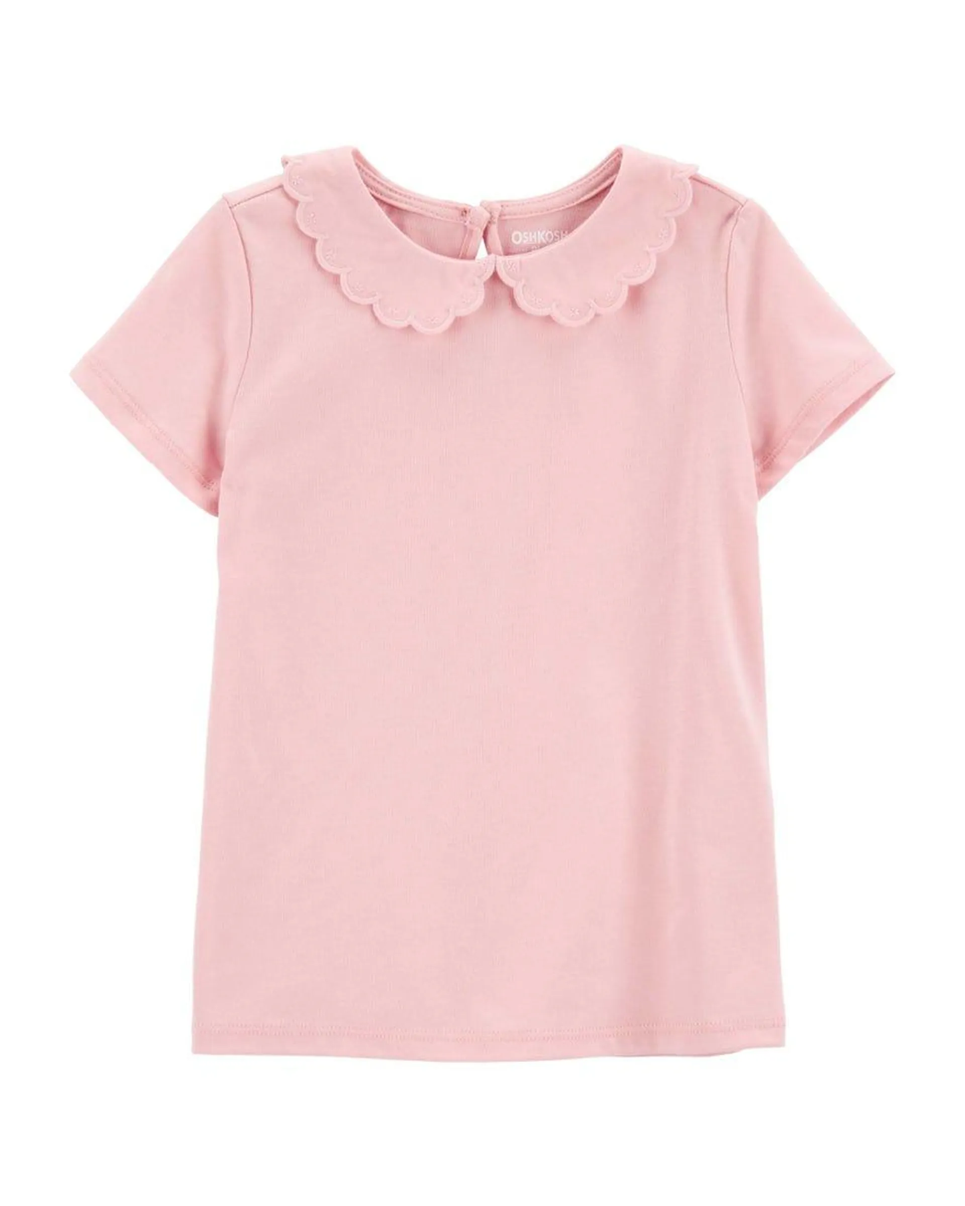 Peter Pan Scalloped Collar Tee