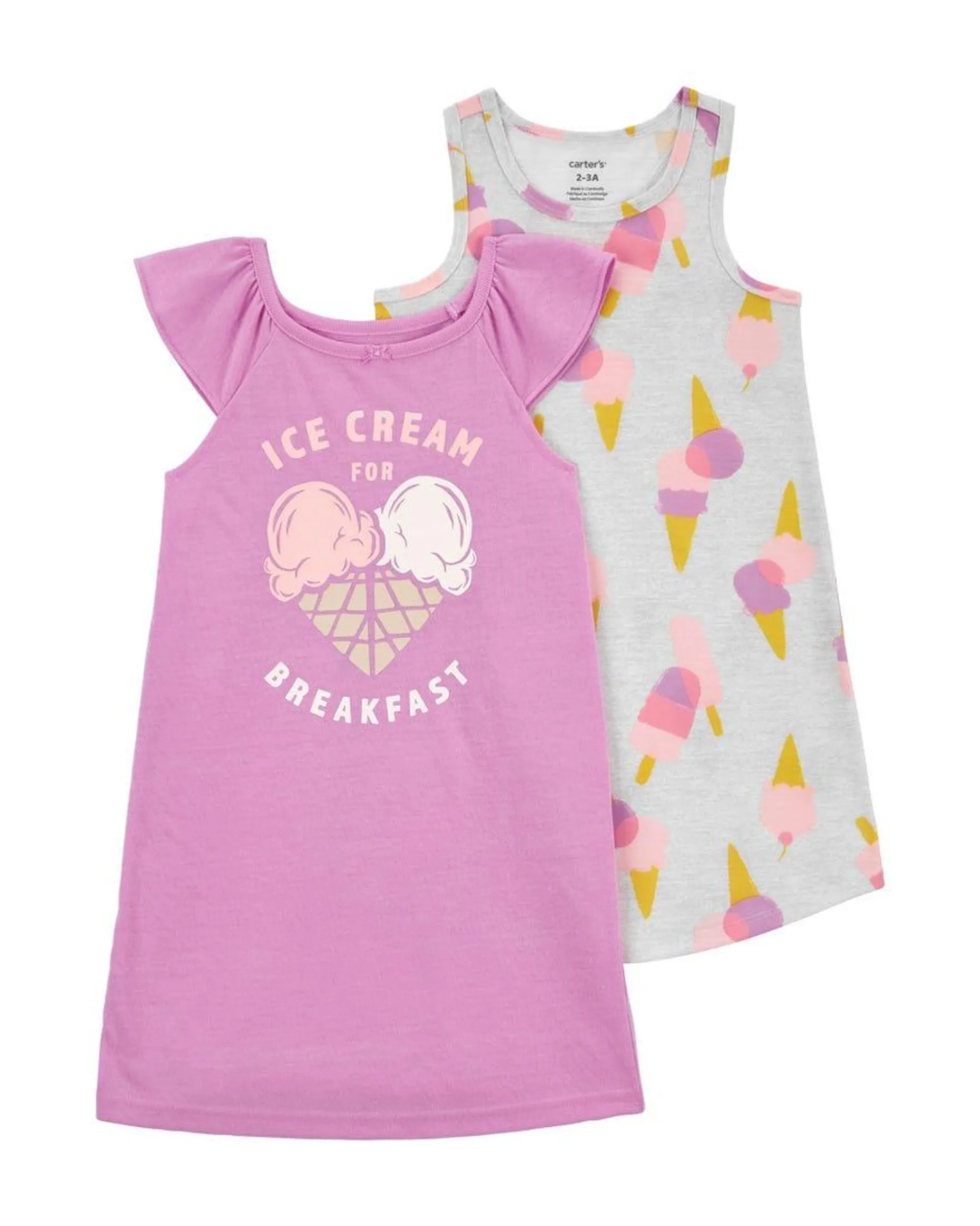 2-Pack Ice-Cream Print Nightgown