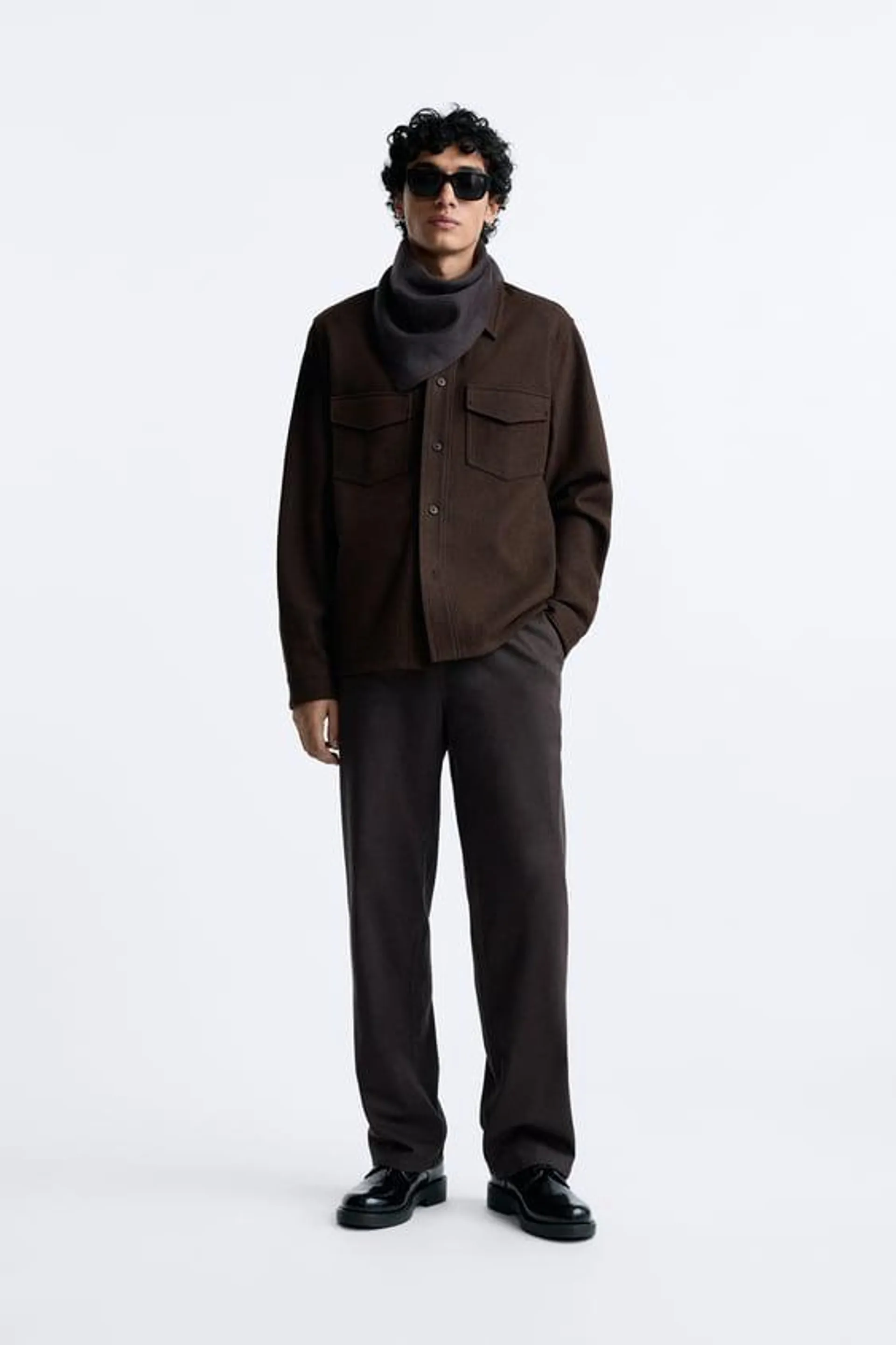 COTTON - WOOL BLEND OVERSHIRT
