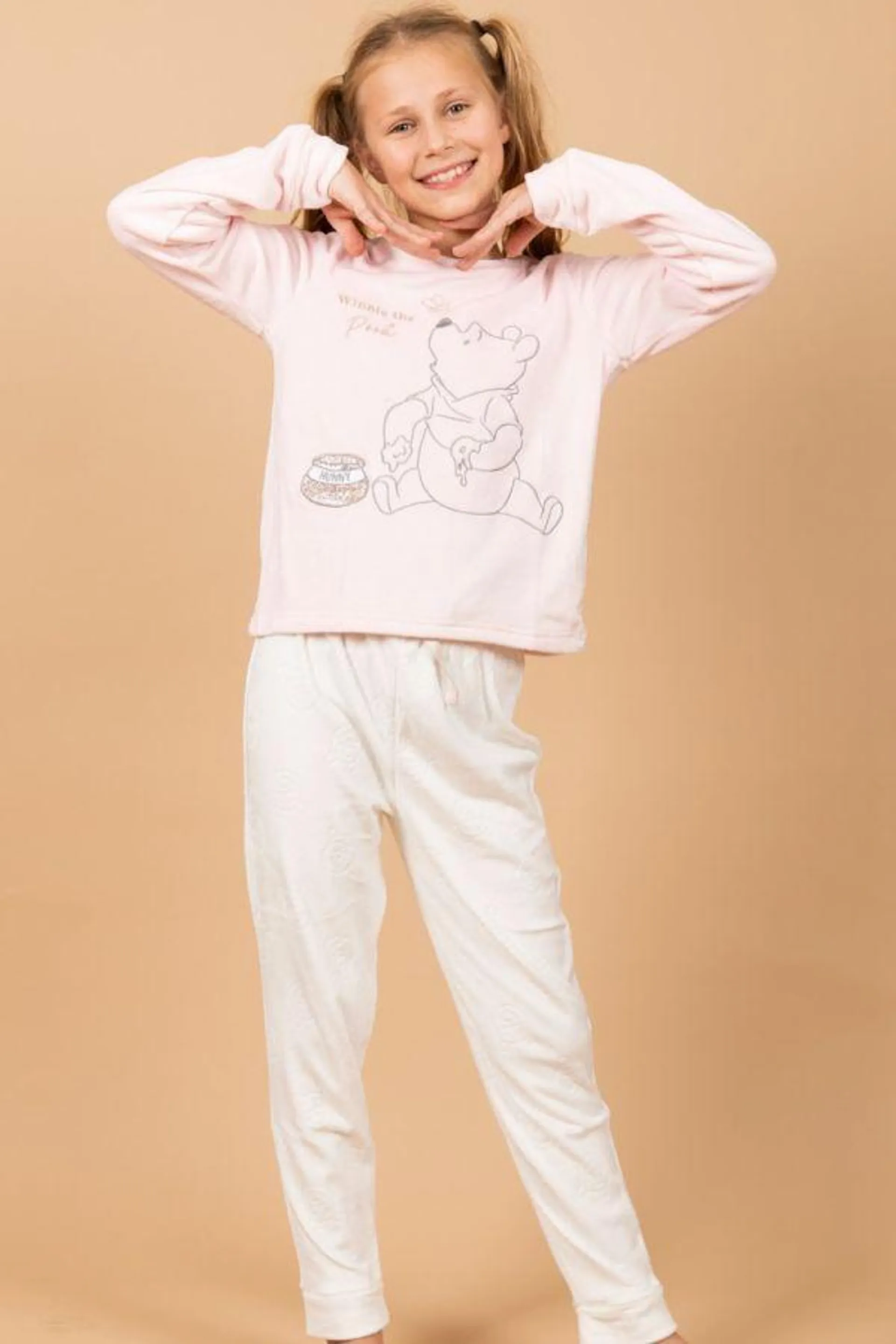 Girls Pink Pooh PJ