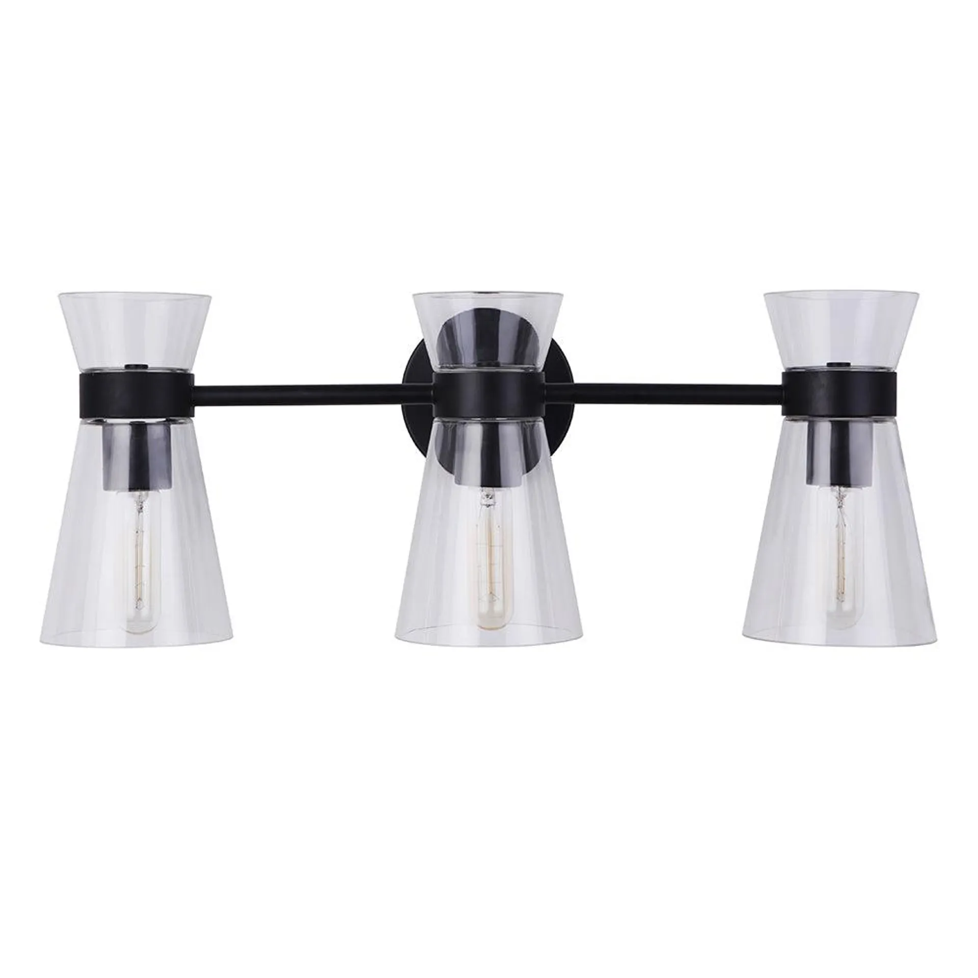 Alicia 3 Light Vanity - Black