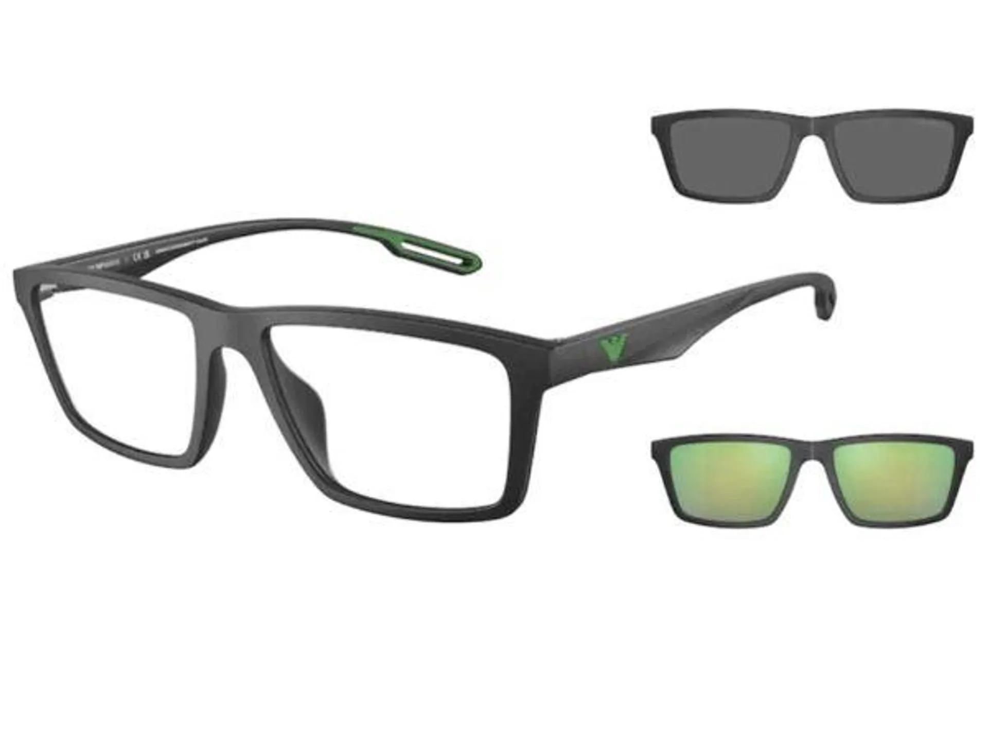 Clip-on Matte Black Sunglass