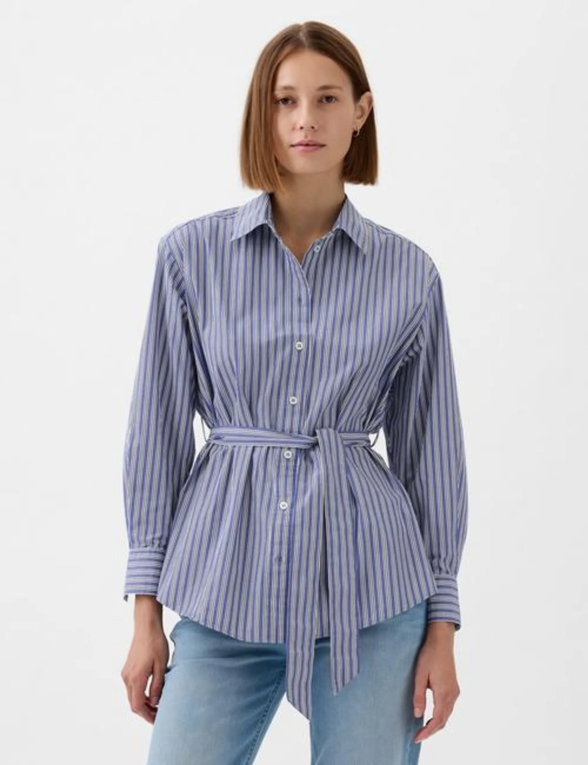 Organic Cotton Belted Big Shirt