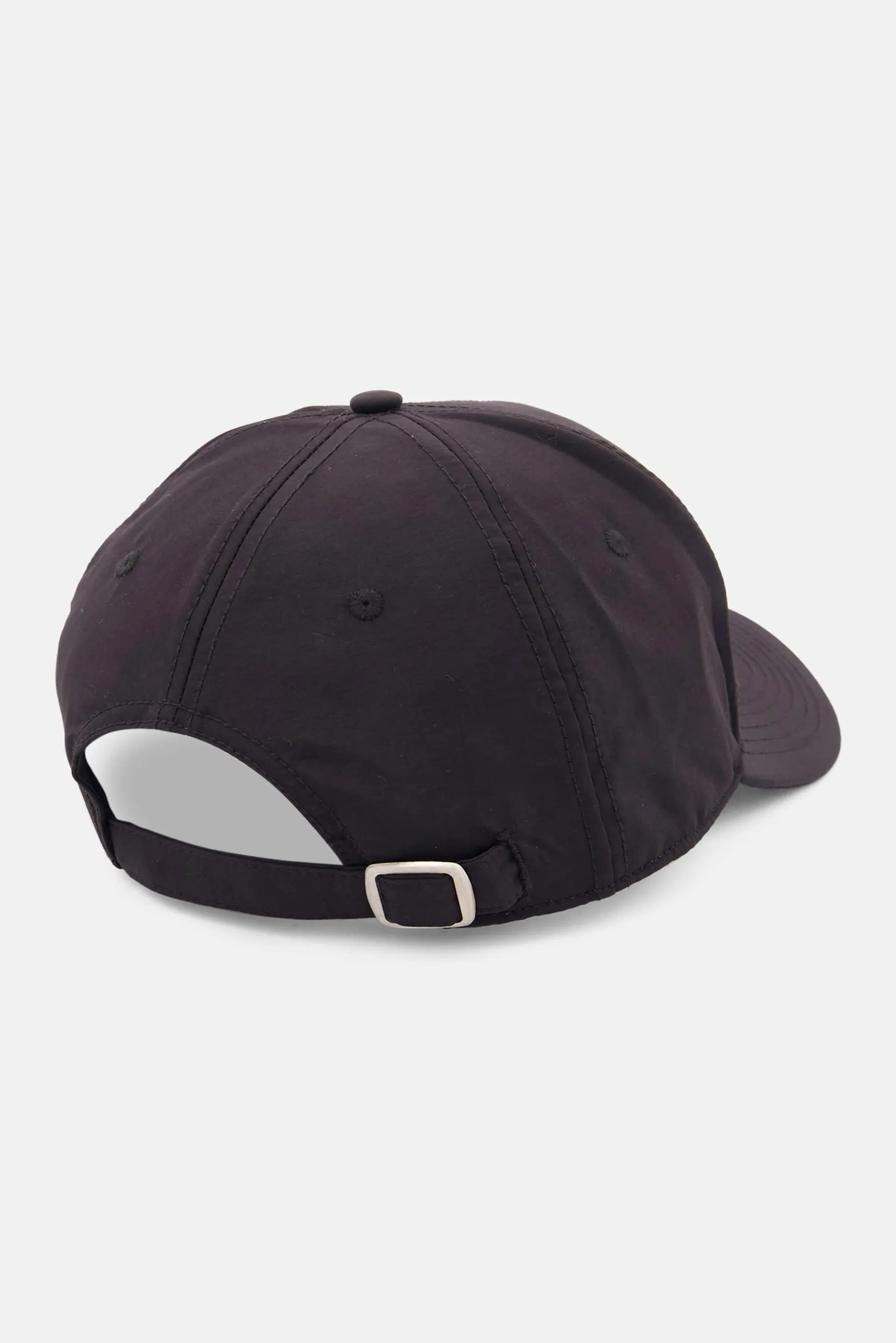 Men Brand Logo Adjustable Cap, Black