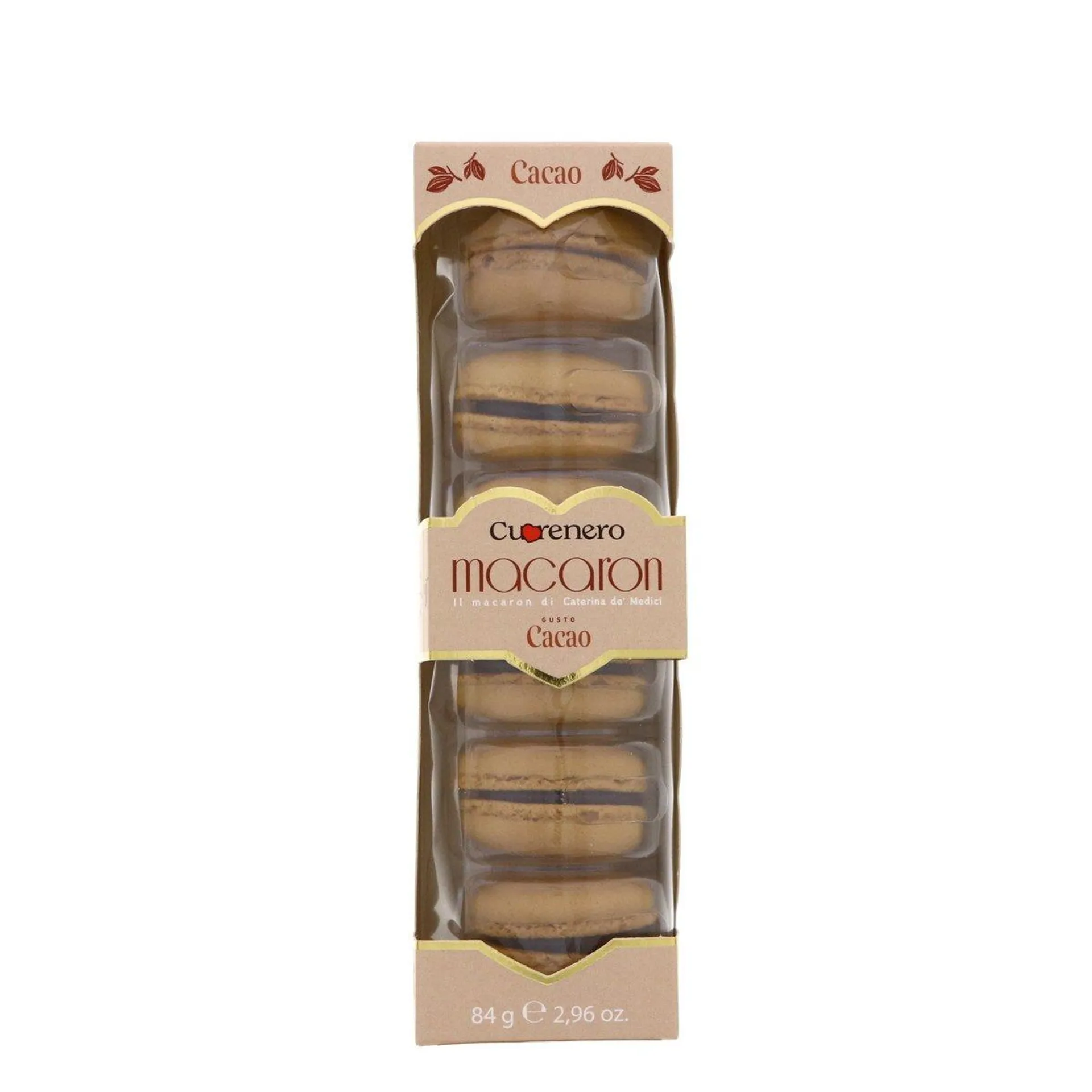 Cuorenero Cocoa Flavoured Macaron 84 g