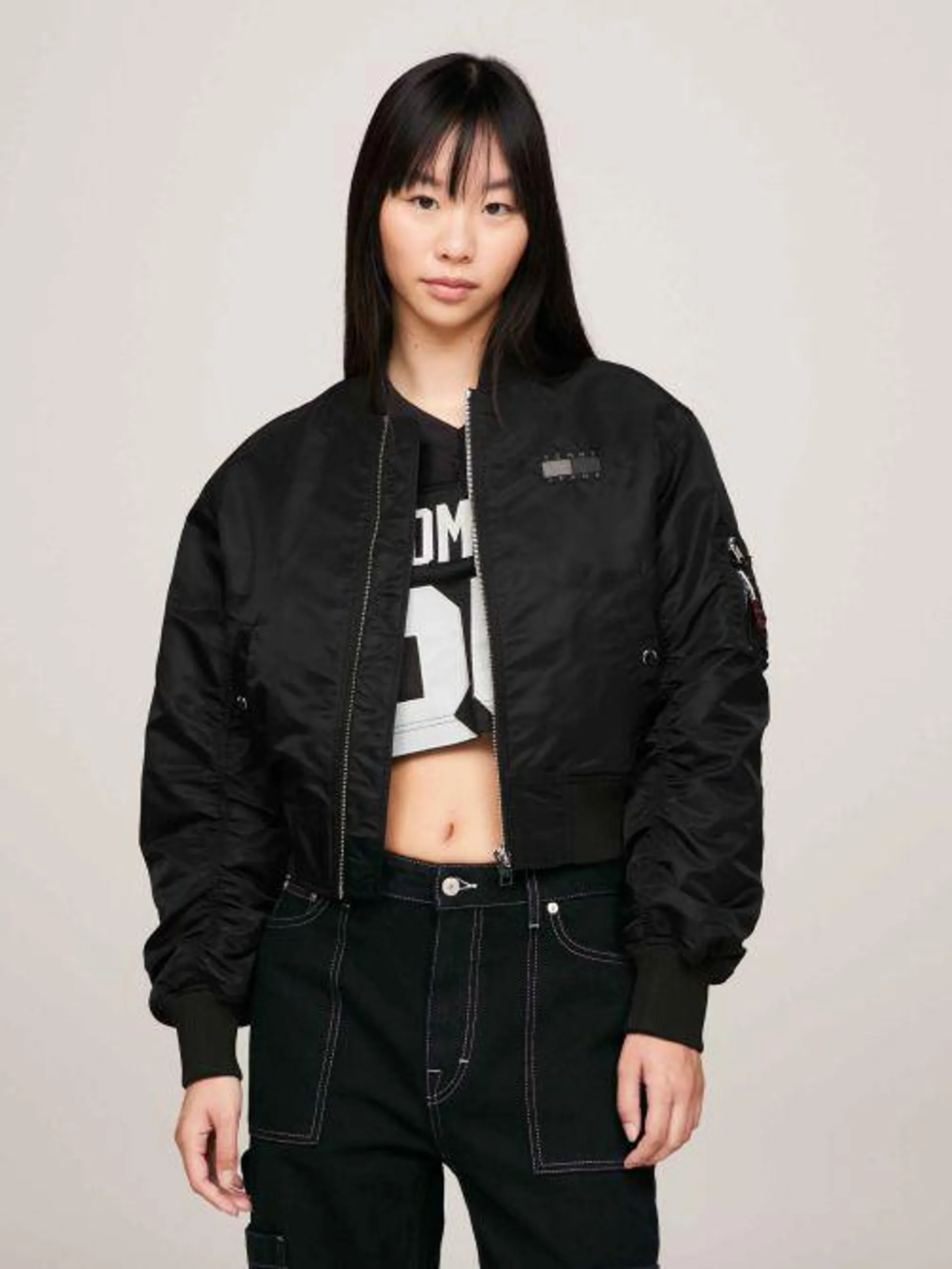 Tommy Remastered Tonal Back Logo Bomber Jacket