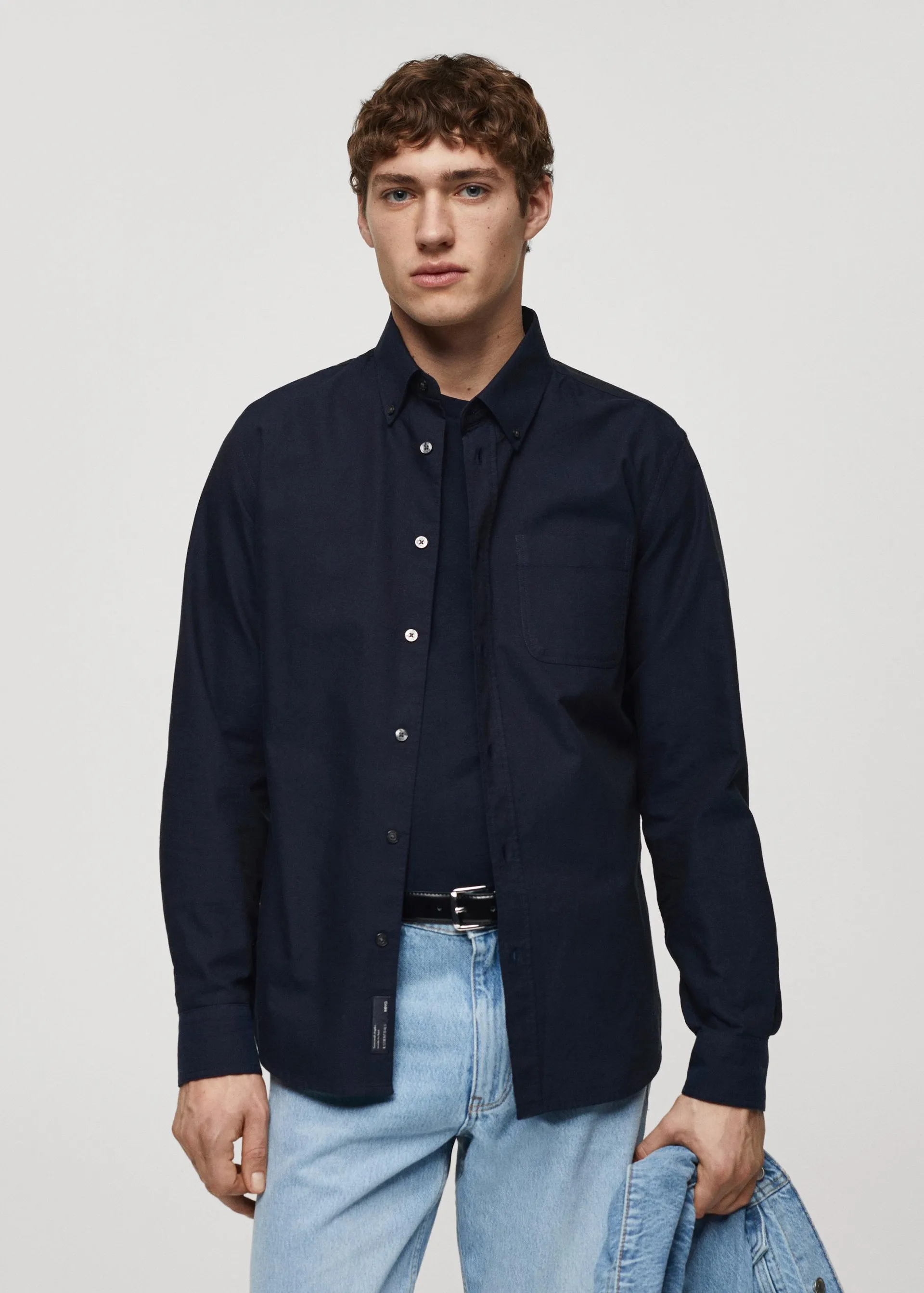 Regular fit Oxford cotton shirt