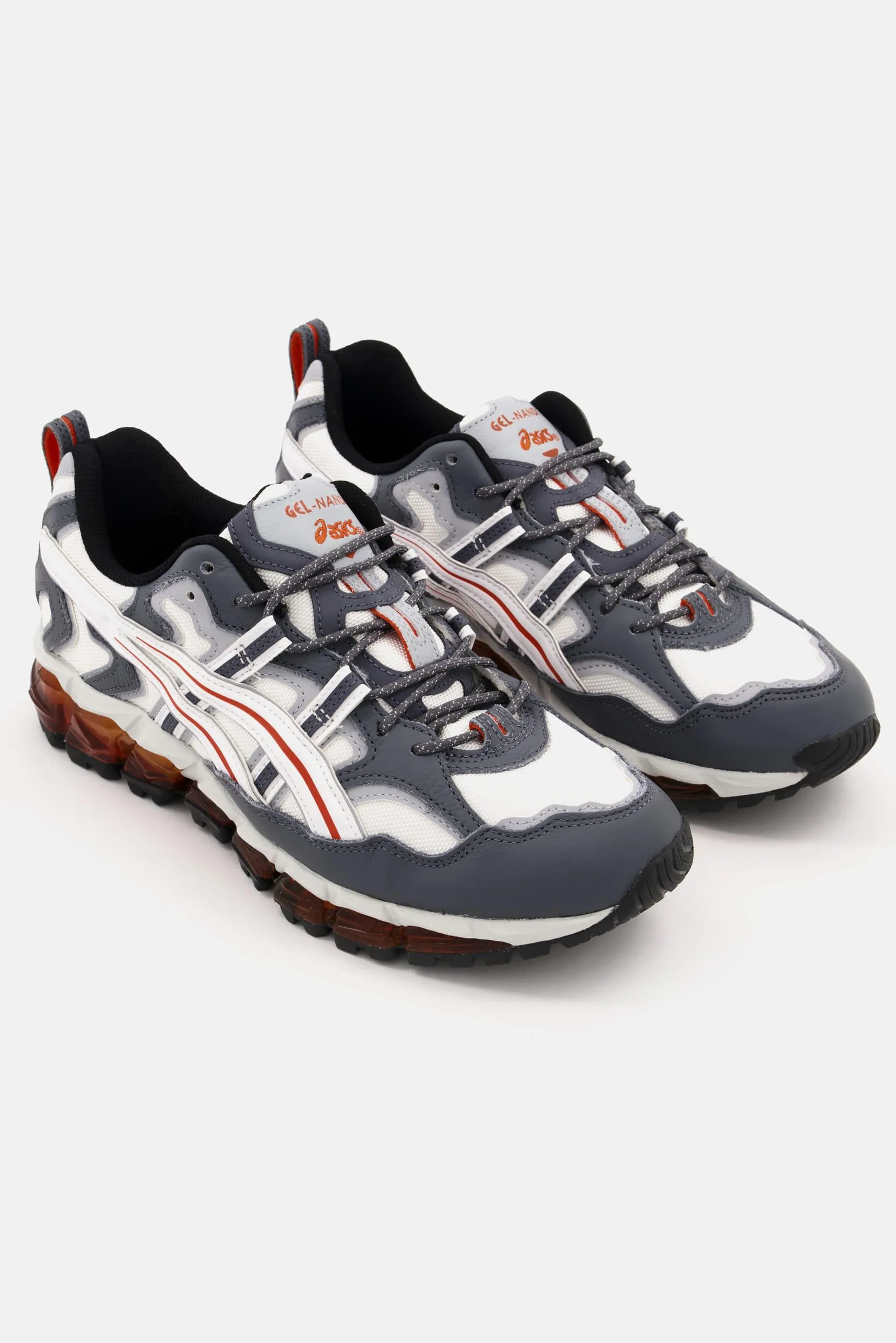 Buy Asics men gel nandi 360 lace up sports shoes white grey combo Online | Brands For Less