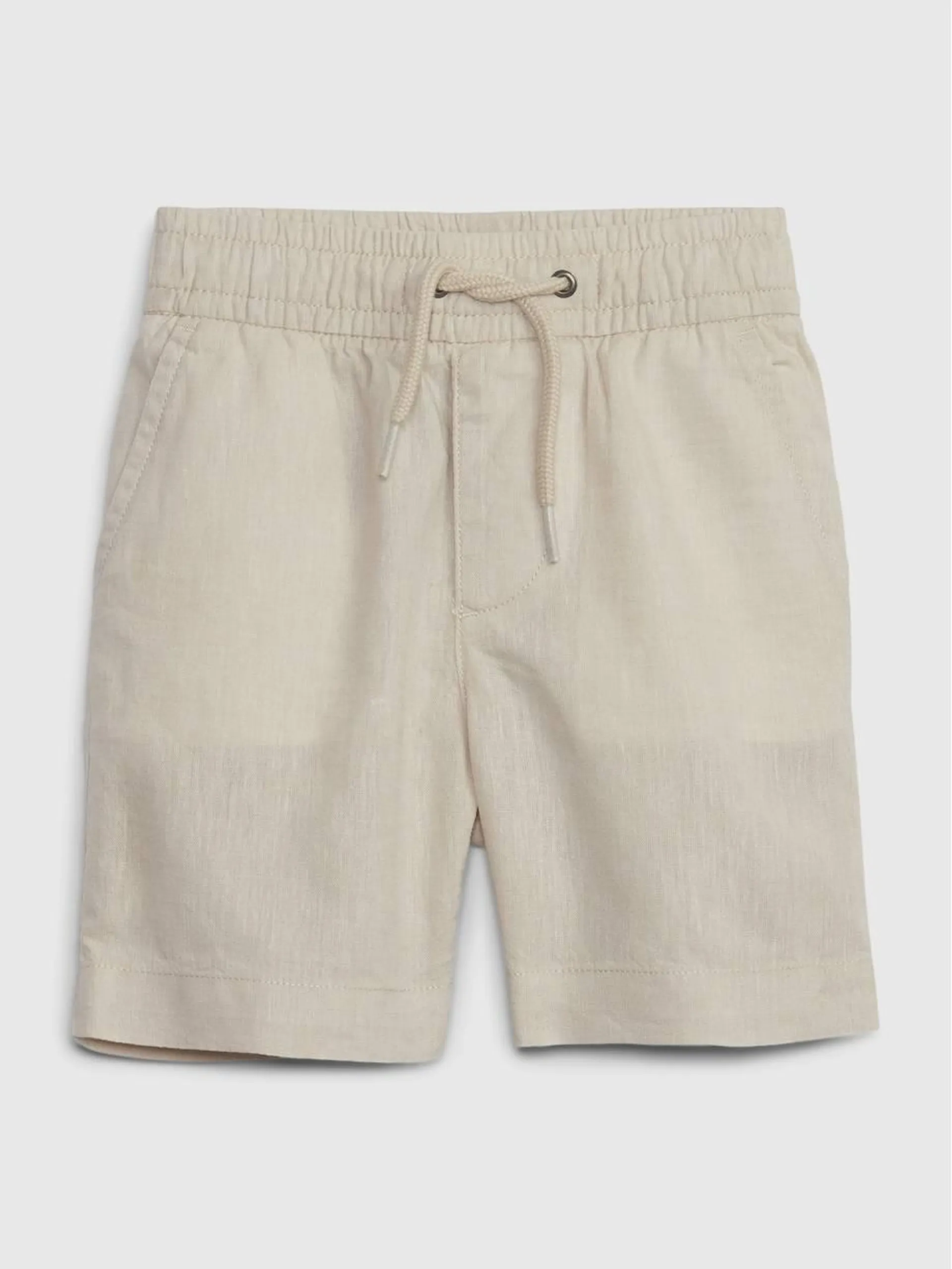 Toddler Linen-Cotton Easy Pull-On Shorts