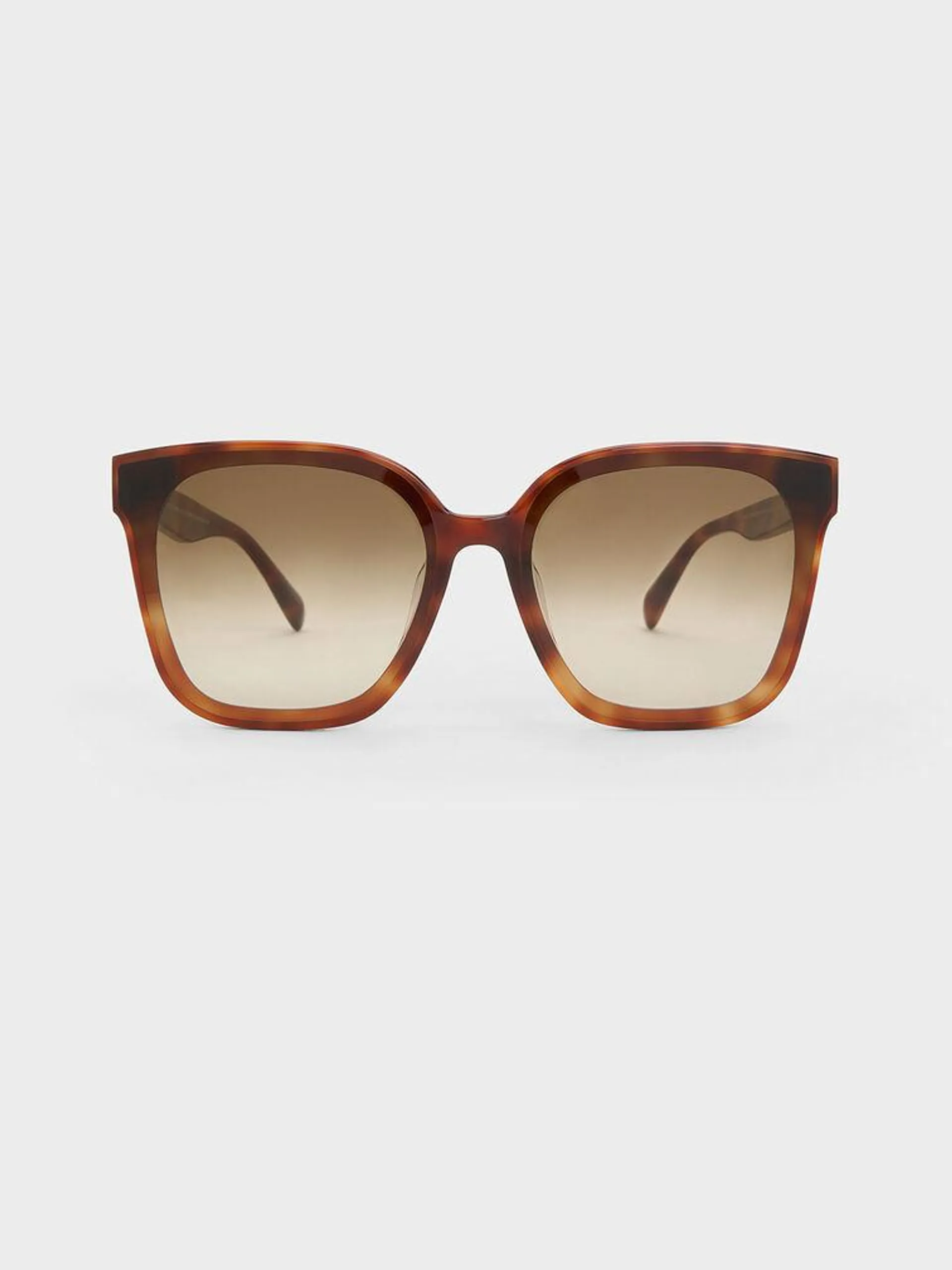 Gabine Tortoiseshell Oversized Butterfly Sunglasses