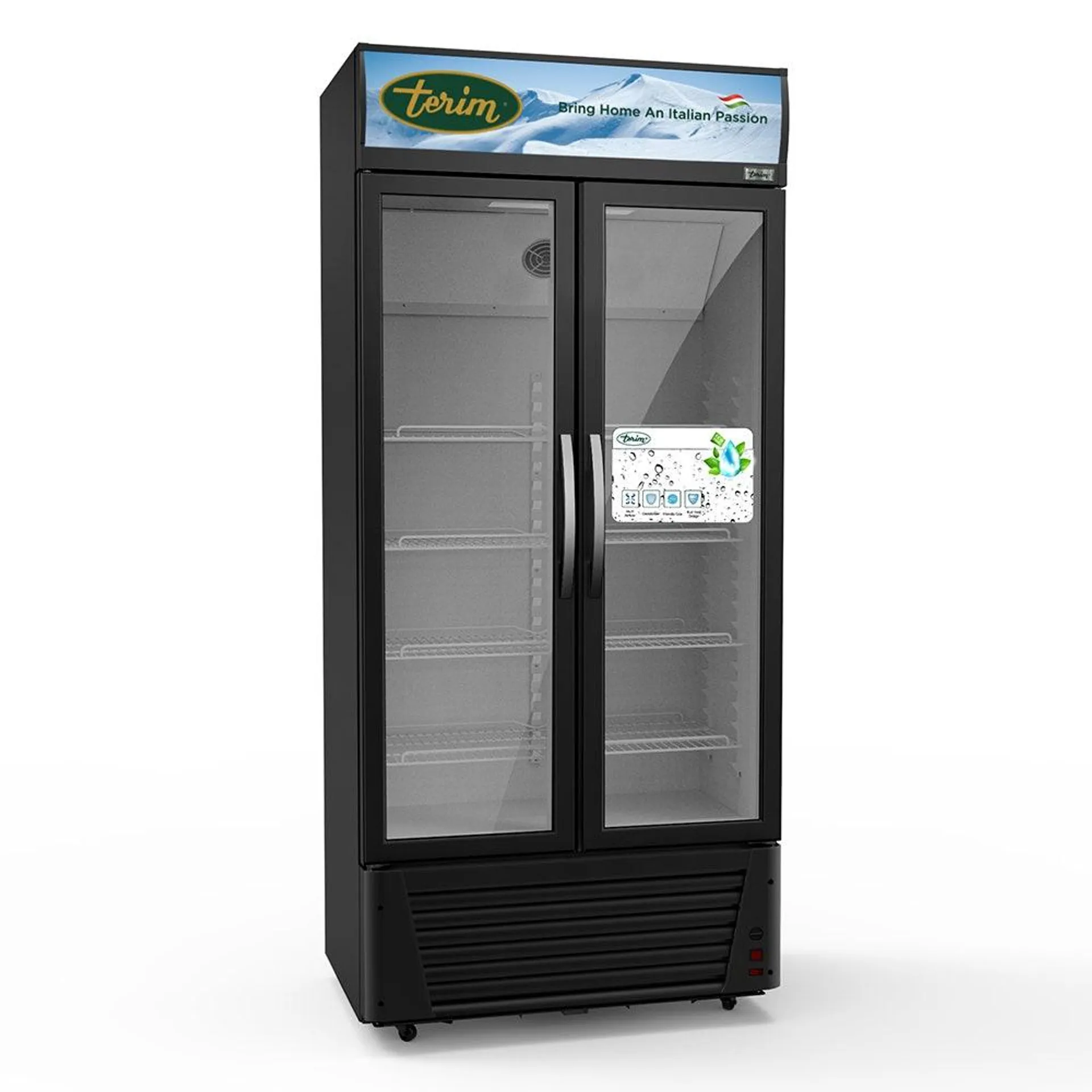 Terim 600 L,SHOWCASE CHILLER,DOUBLE DOOR,BLACK