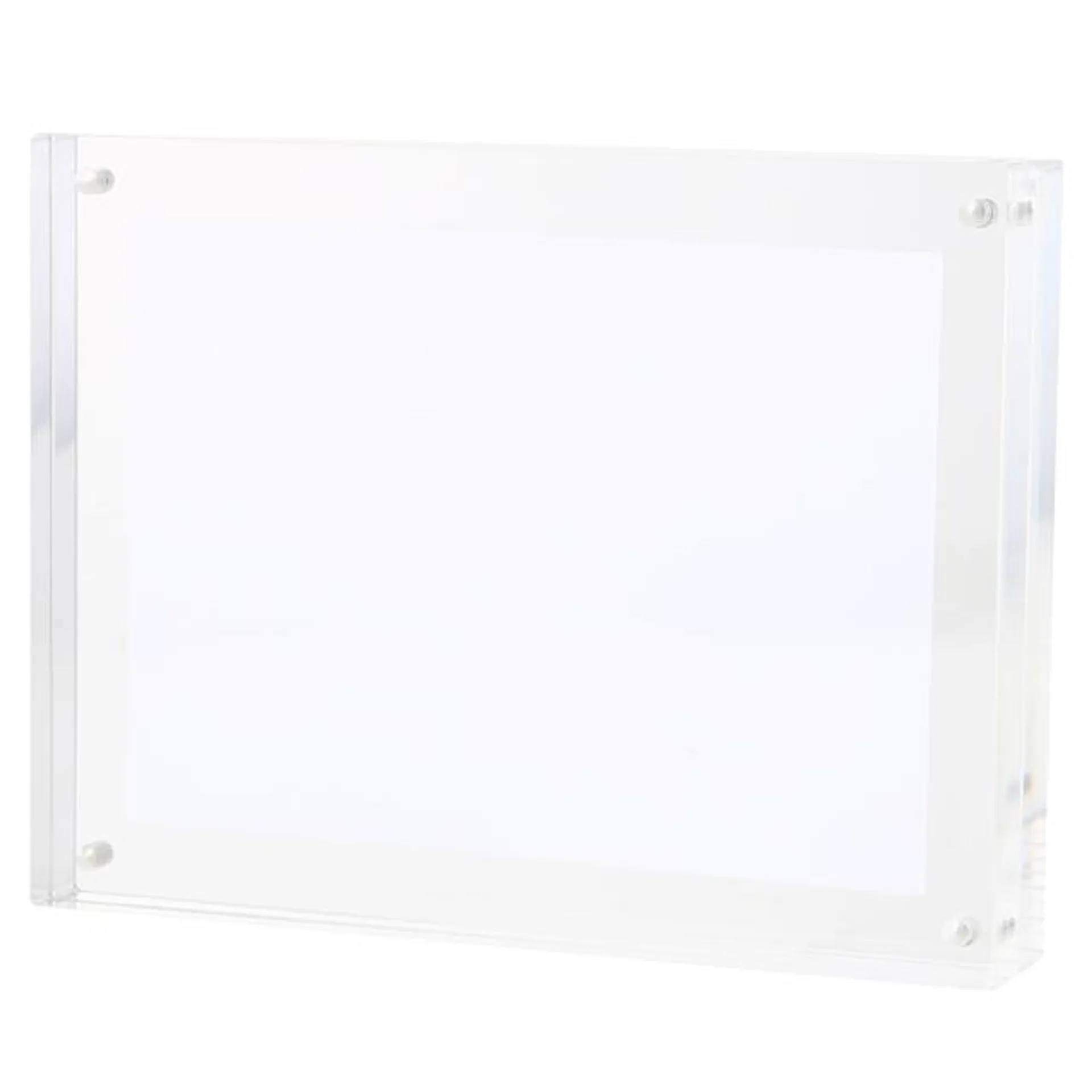 Acrylic Magnetic Photo Frame, 114 x 24 x 150 mm, M, Clear