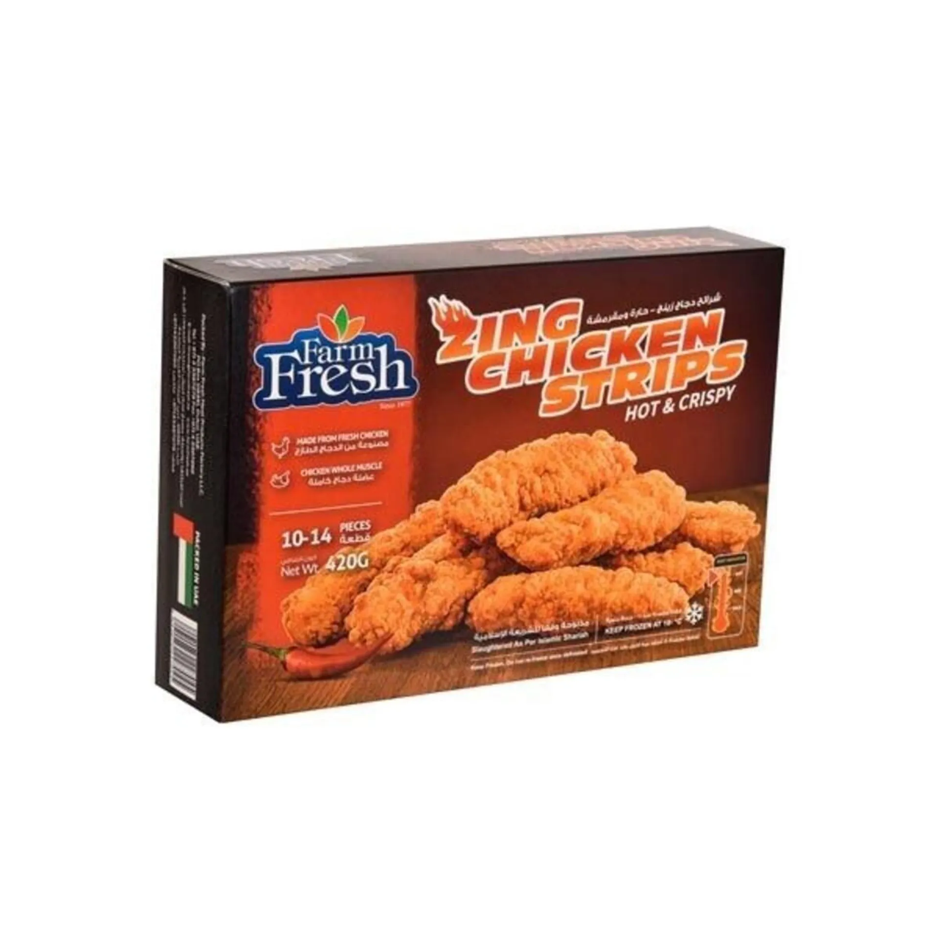 Farm Fresh Zing Chicken Strips Spicy 420 g