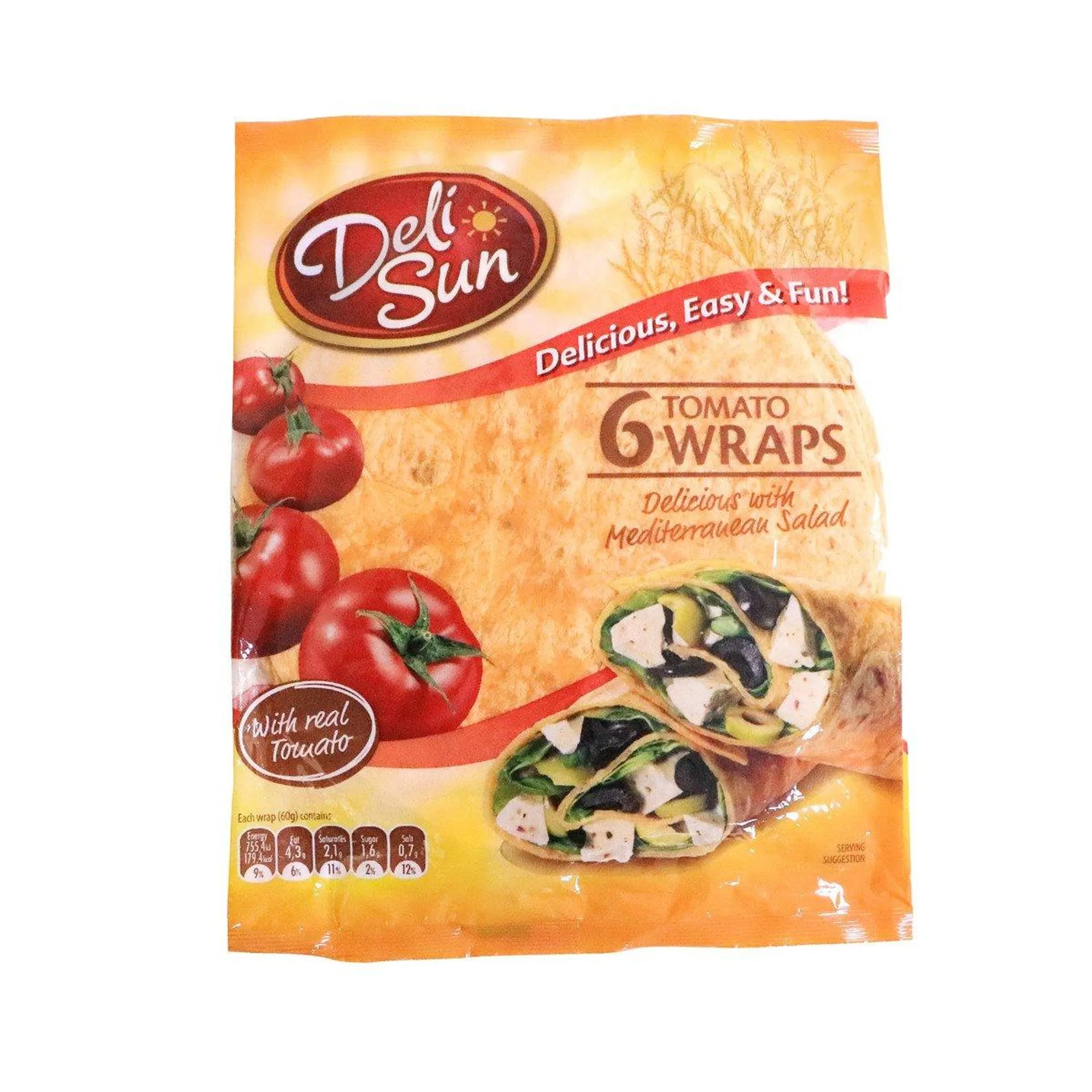 Deli Sun Tomato Wraps 6 pcs 360 g