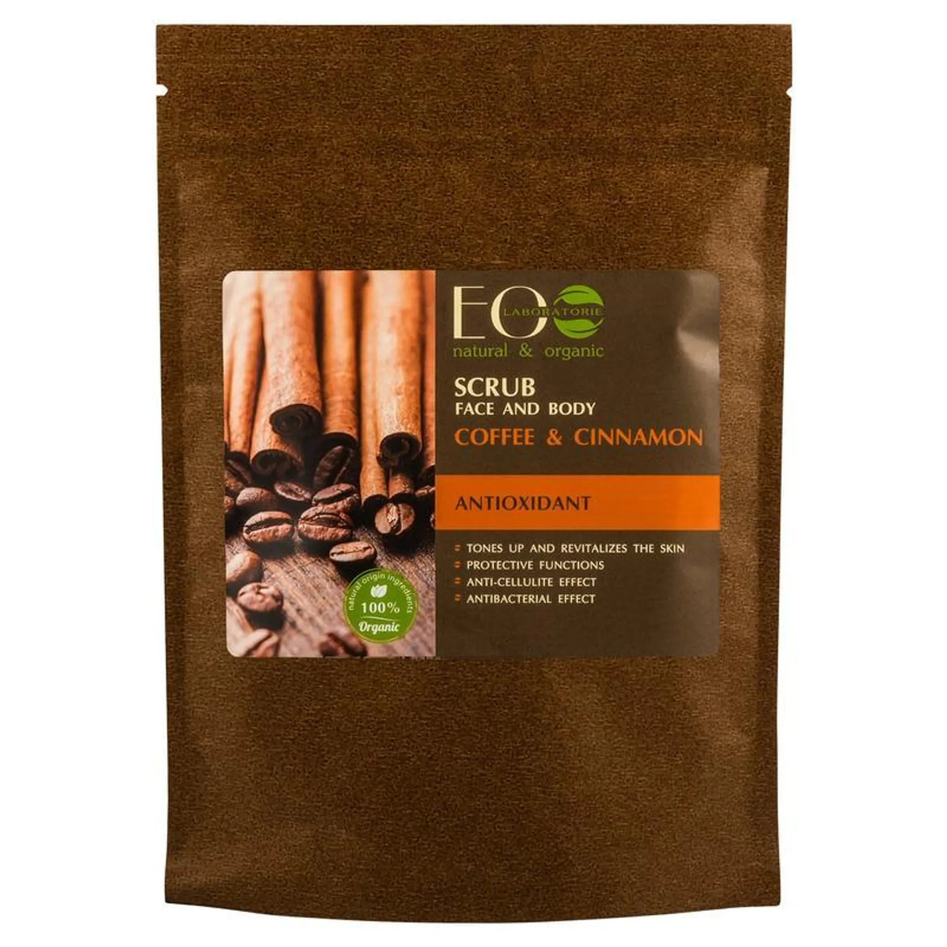 EO Laboratorie Organic Coffee & Cinnamon Face & Body Scrub