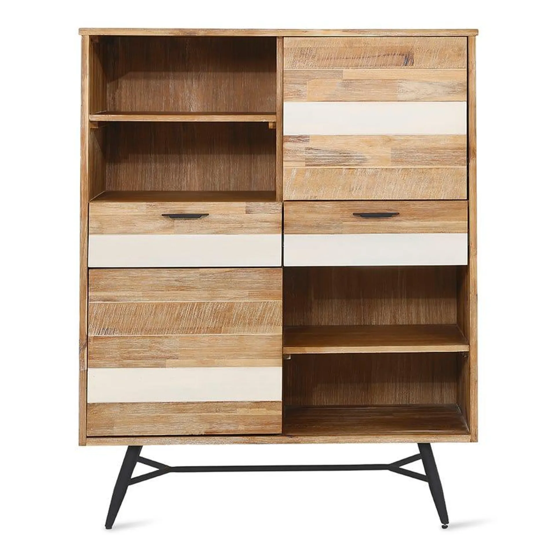 Ella Engineered Wood 2-door 2-drawer Cabinet