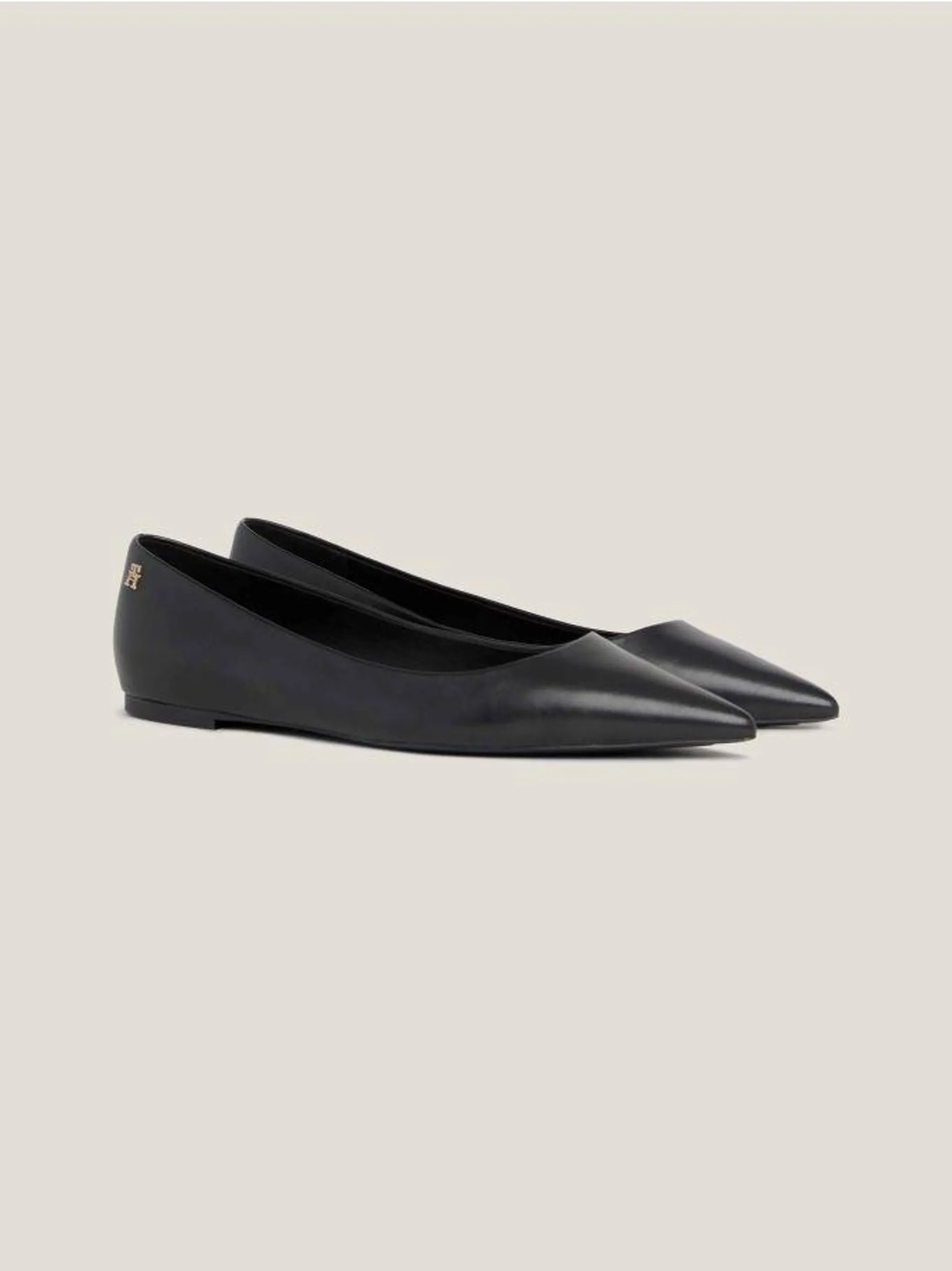 Essential Leather Pointed Toe Ballerinas