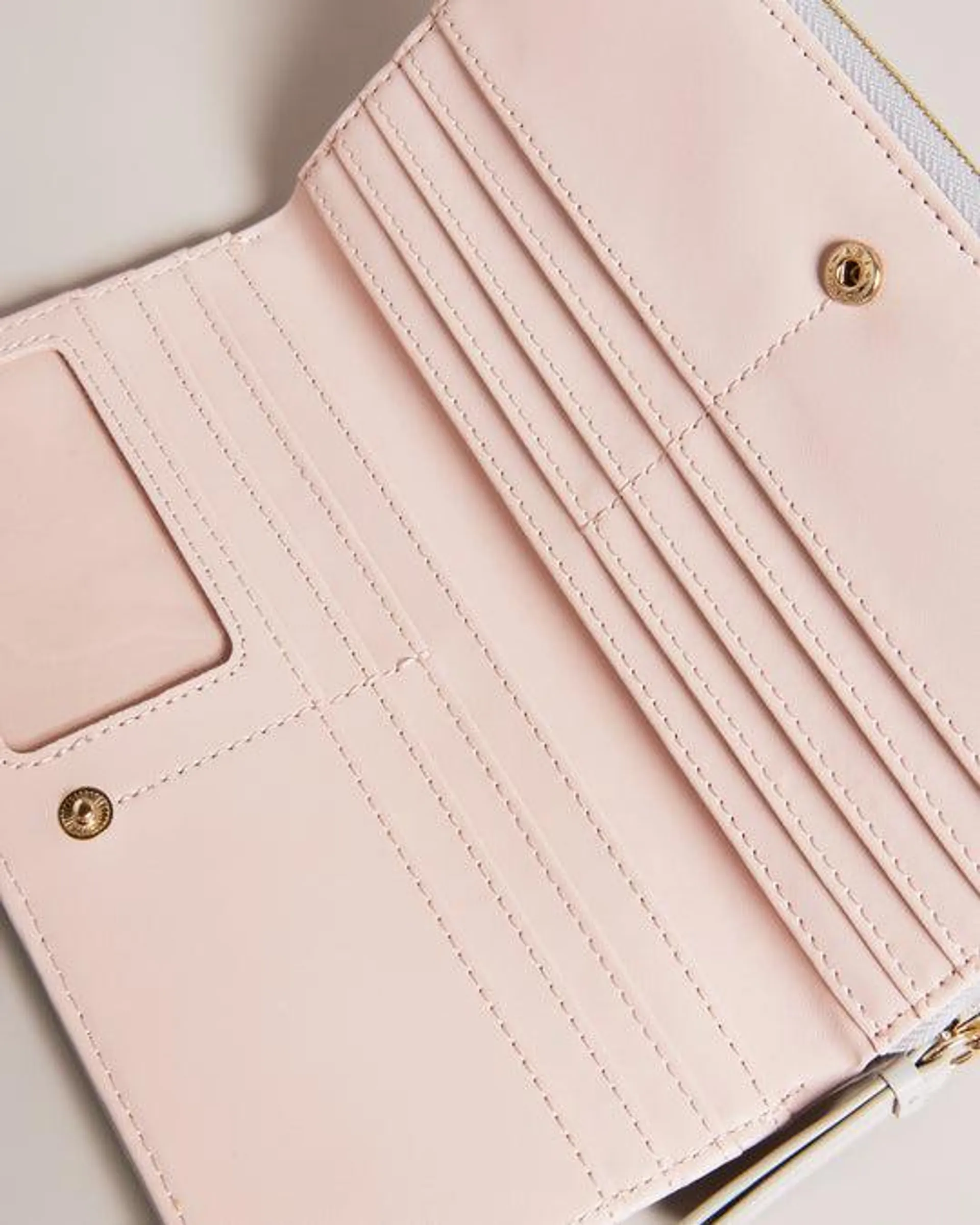 Large Zip Around Leather Purse