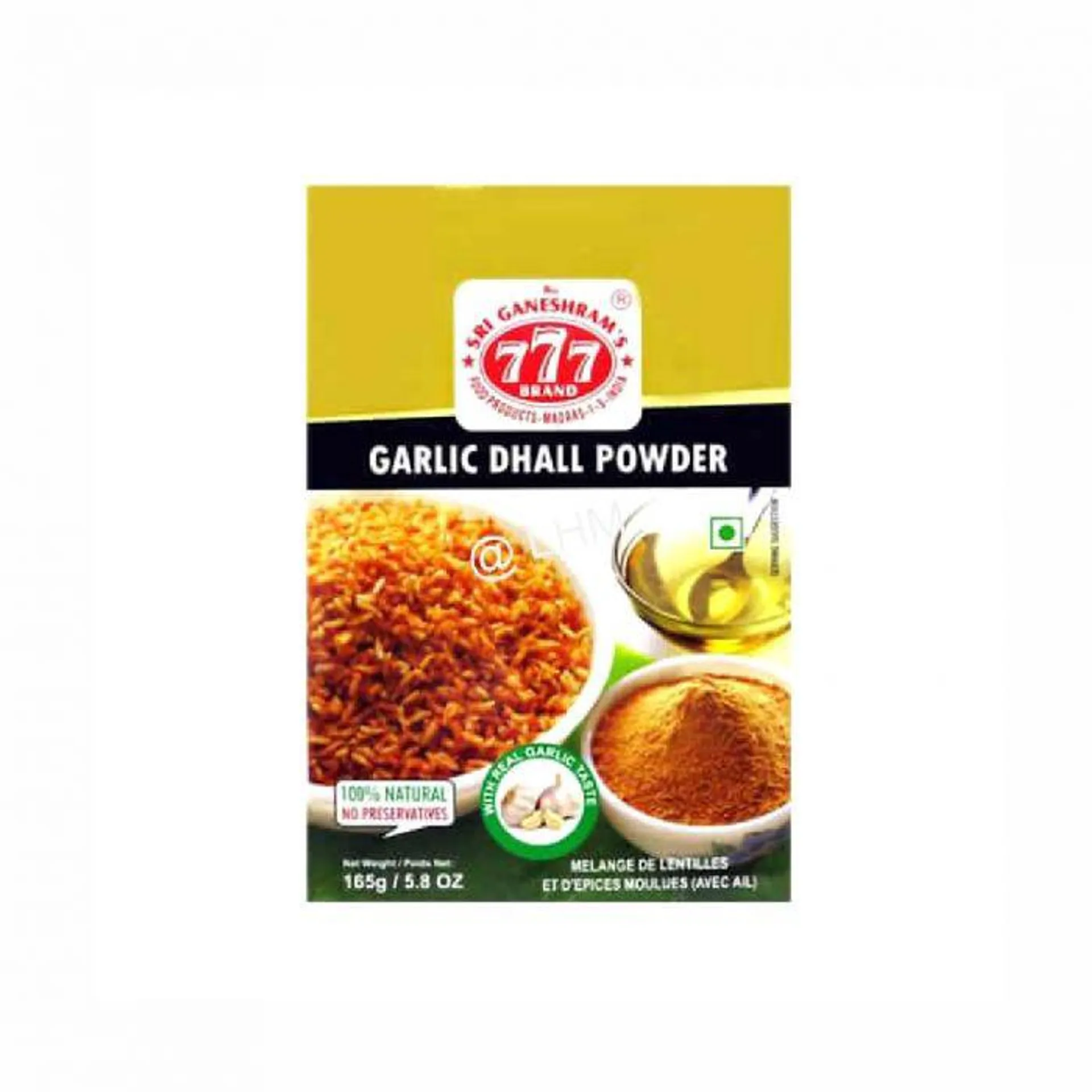 777 GARLIC DHALL POWDER 165GM