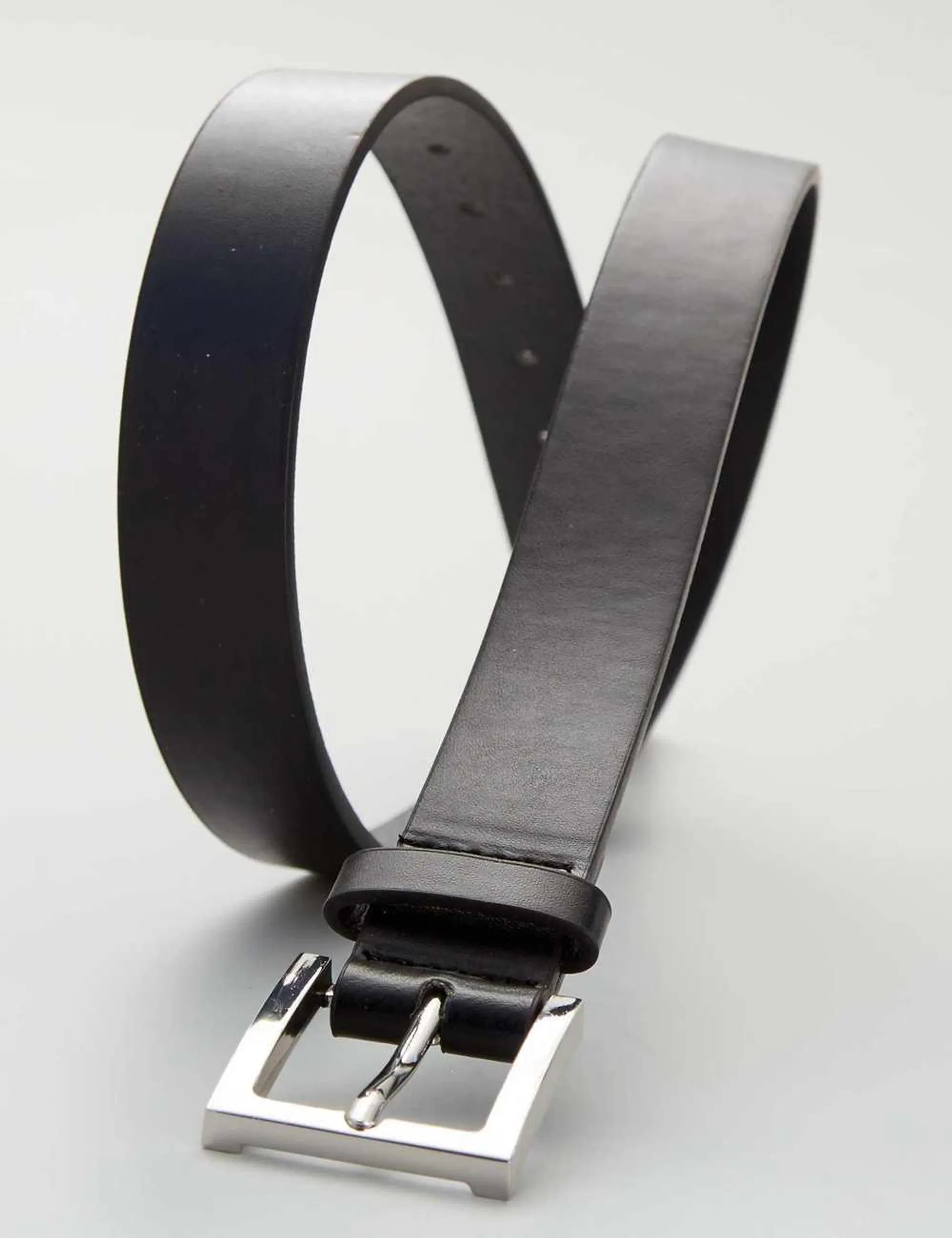 Faux leather belt