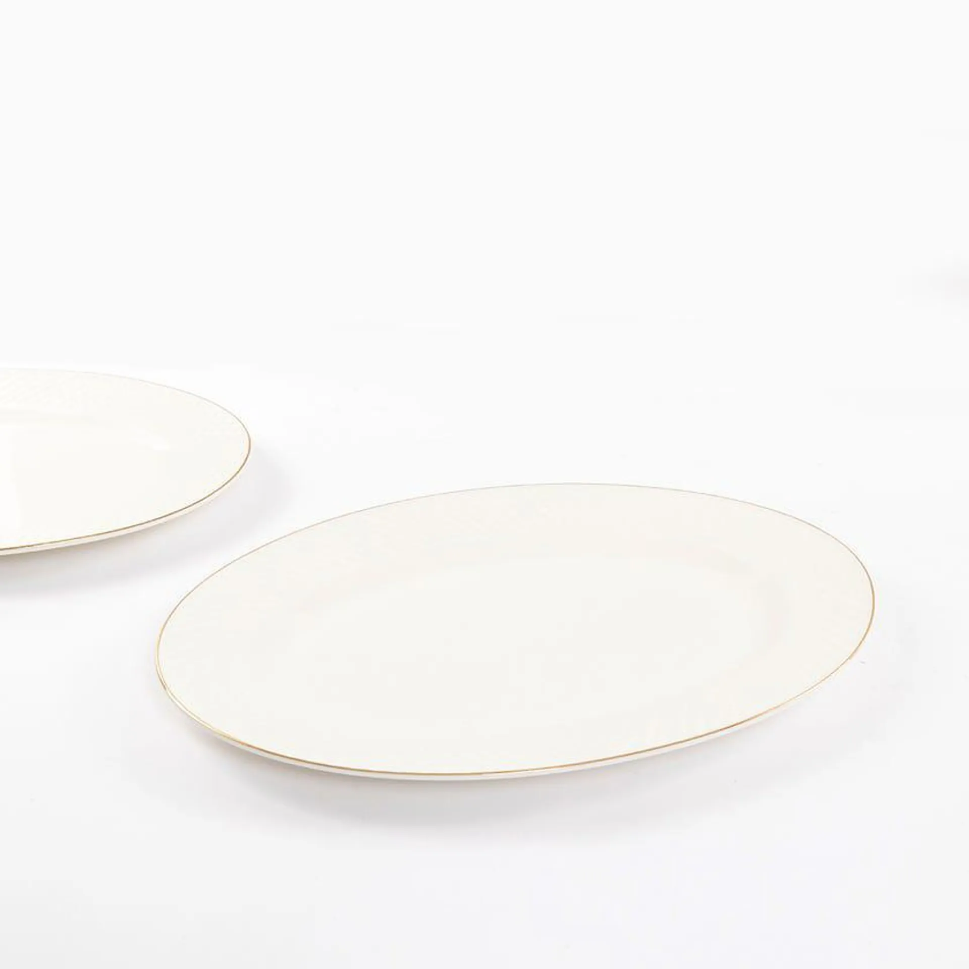 Alba Oval Platter, White - 34.3x24cm