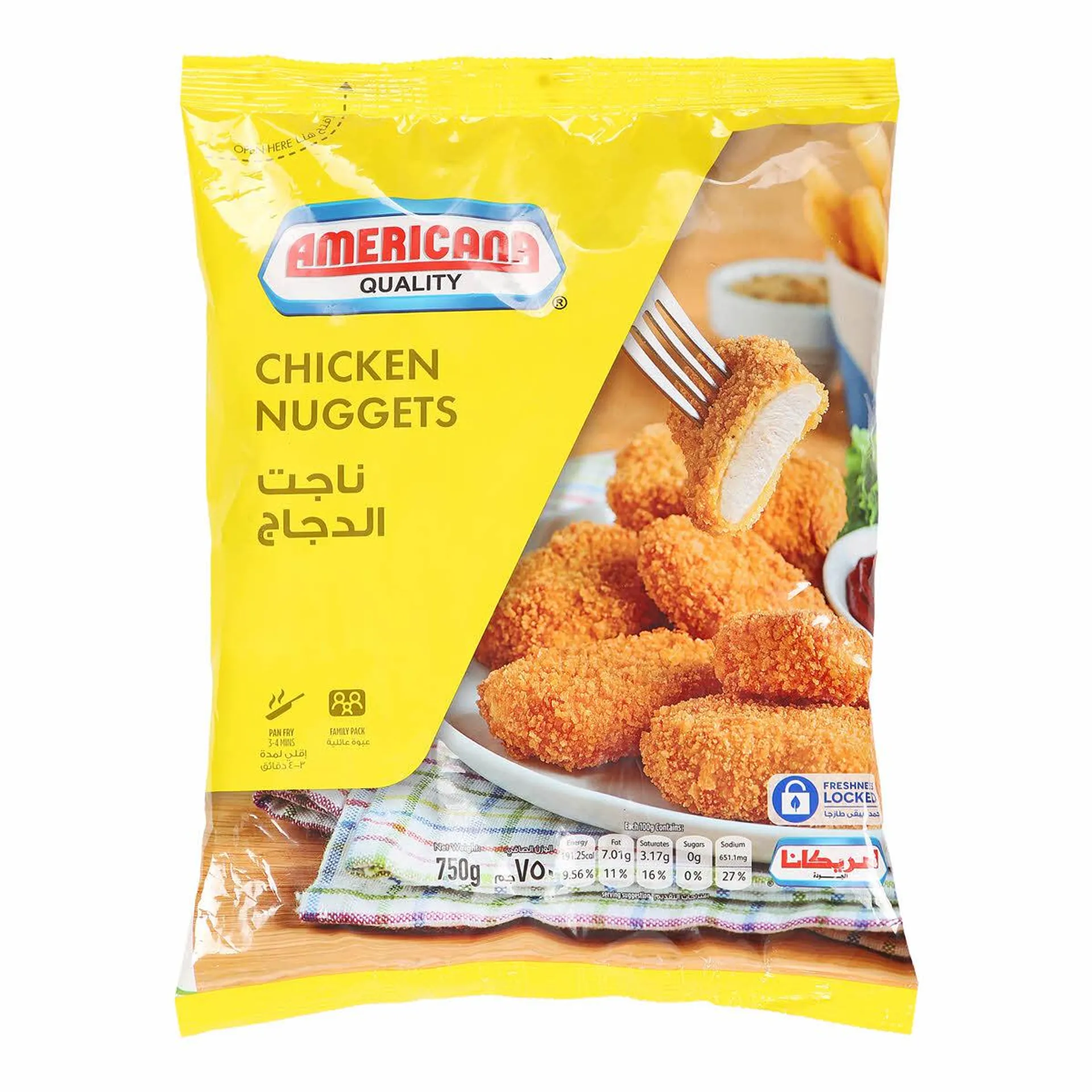 Americana Chicken Nuggets 750 g + Extra