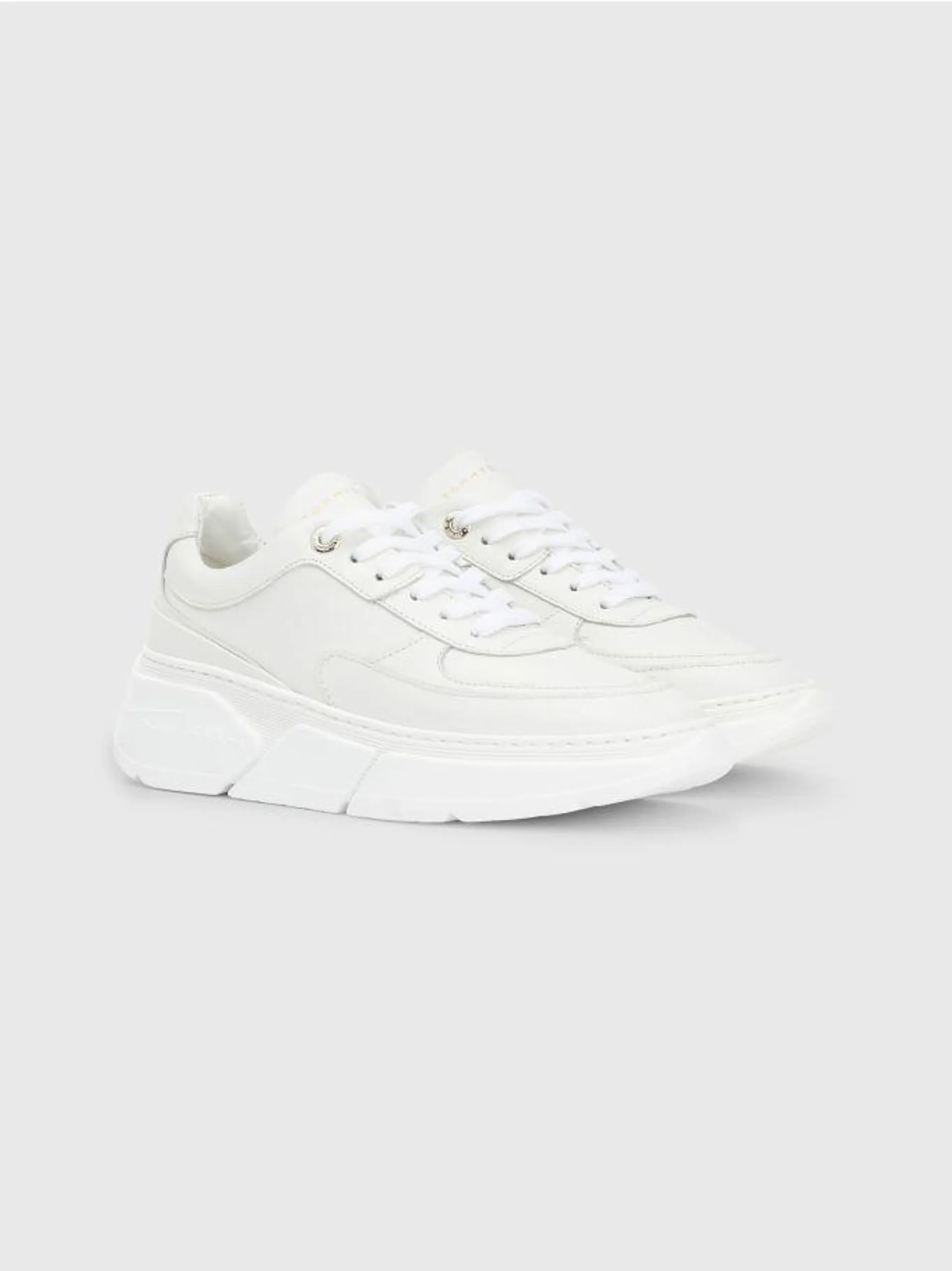 Leather Chunky Sole Runner Trainers